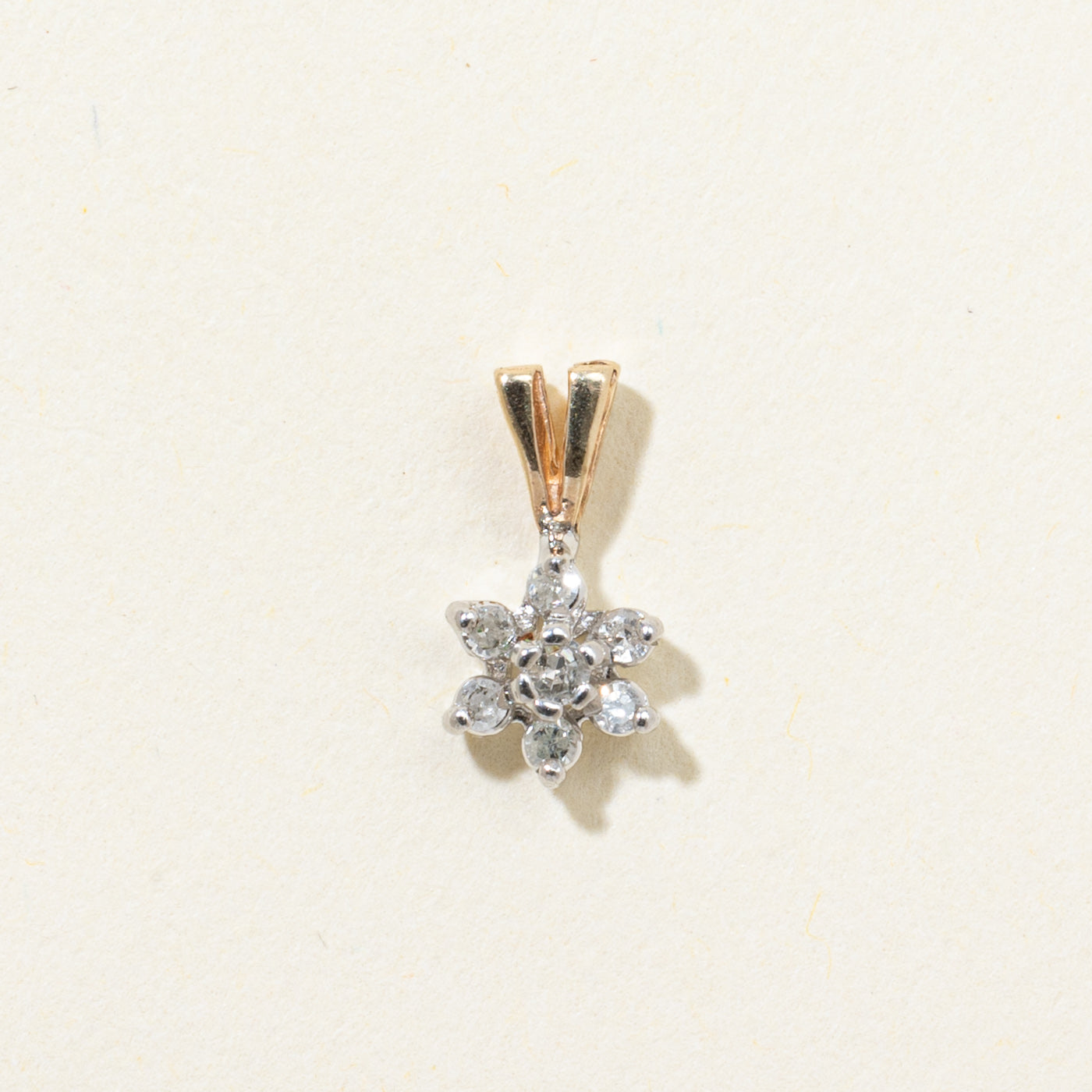 Diamond Petal Cluster Pendant | 0.12ctw