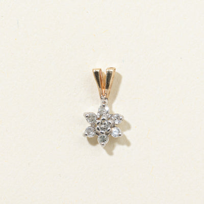 Diamond Petal Cluster Pendant | 0.12ctw