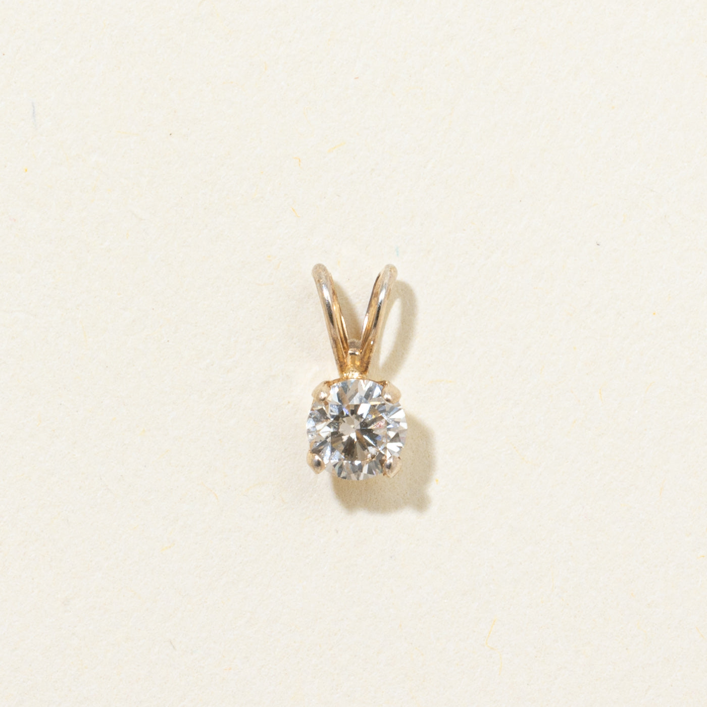 Solitaire Diamond Pendant | 0.32ct