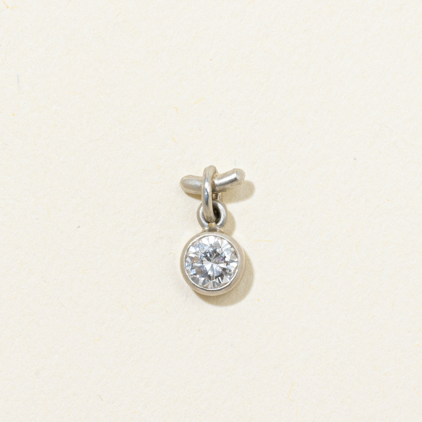 Bezel Set Solitaire Diamond Pendant | 0.25ct