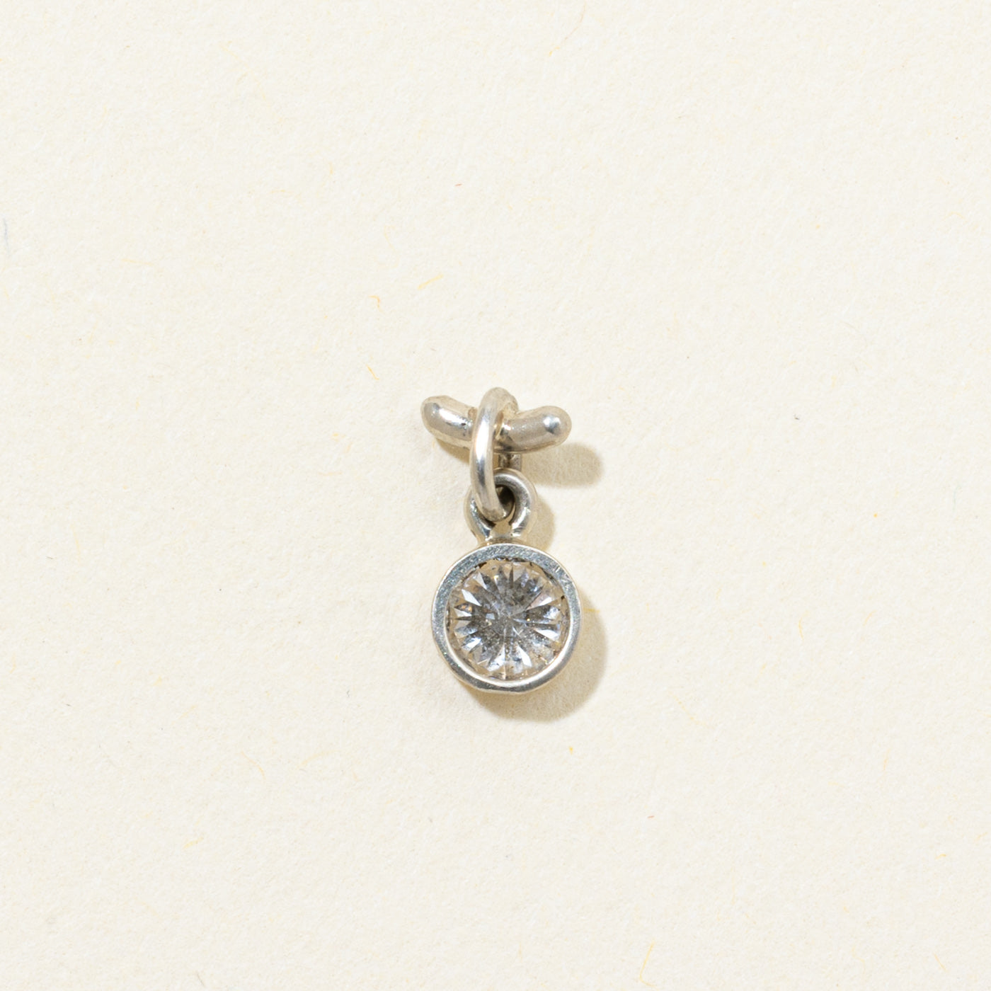 Bezel Set Solitaire Diamond Pendant | 0.25ct