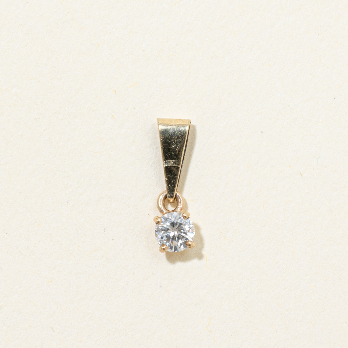 Solitaire Diamond Pendant | 0.18ct