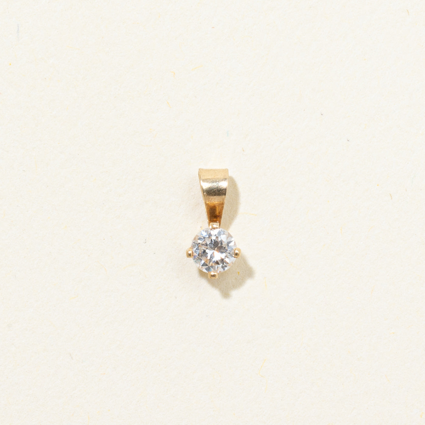 Solitaire Diamond Pendant | 0.15ct