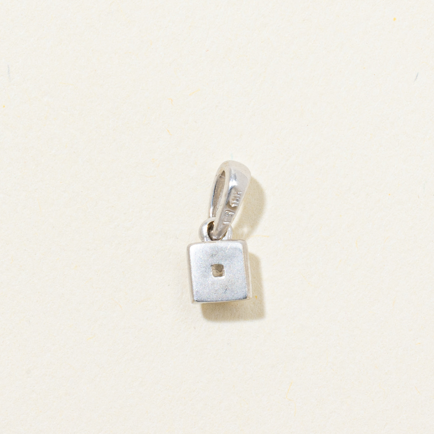18k Solitaire Diamond Pendant | 0.11ct
