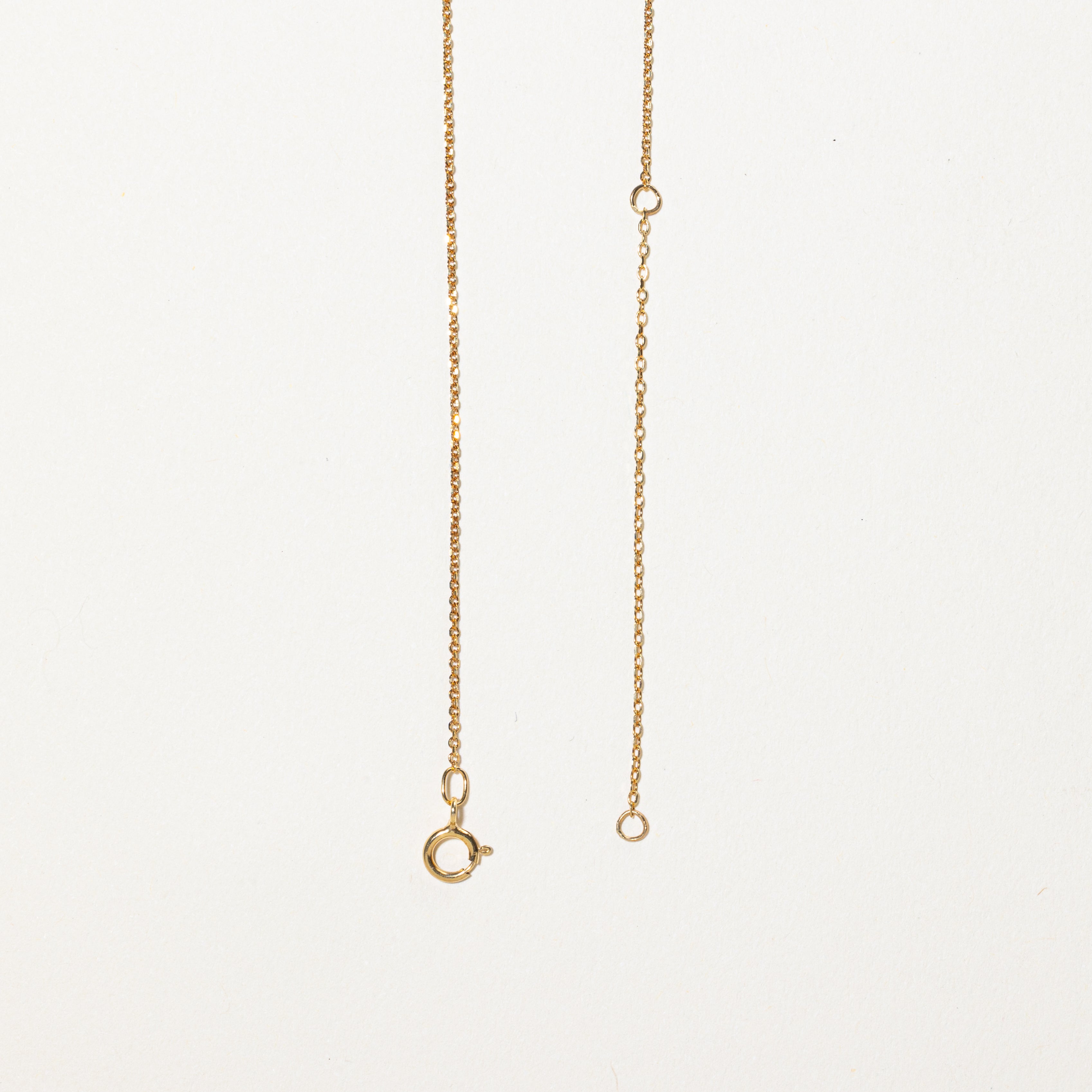 Diamond Bar Pendant Necklace | 0.06ct | 19"
