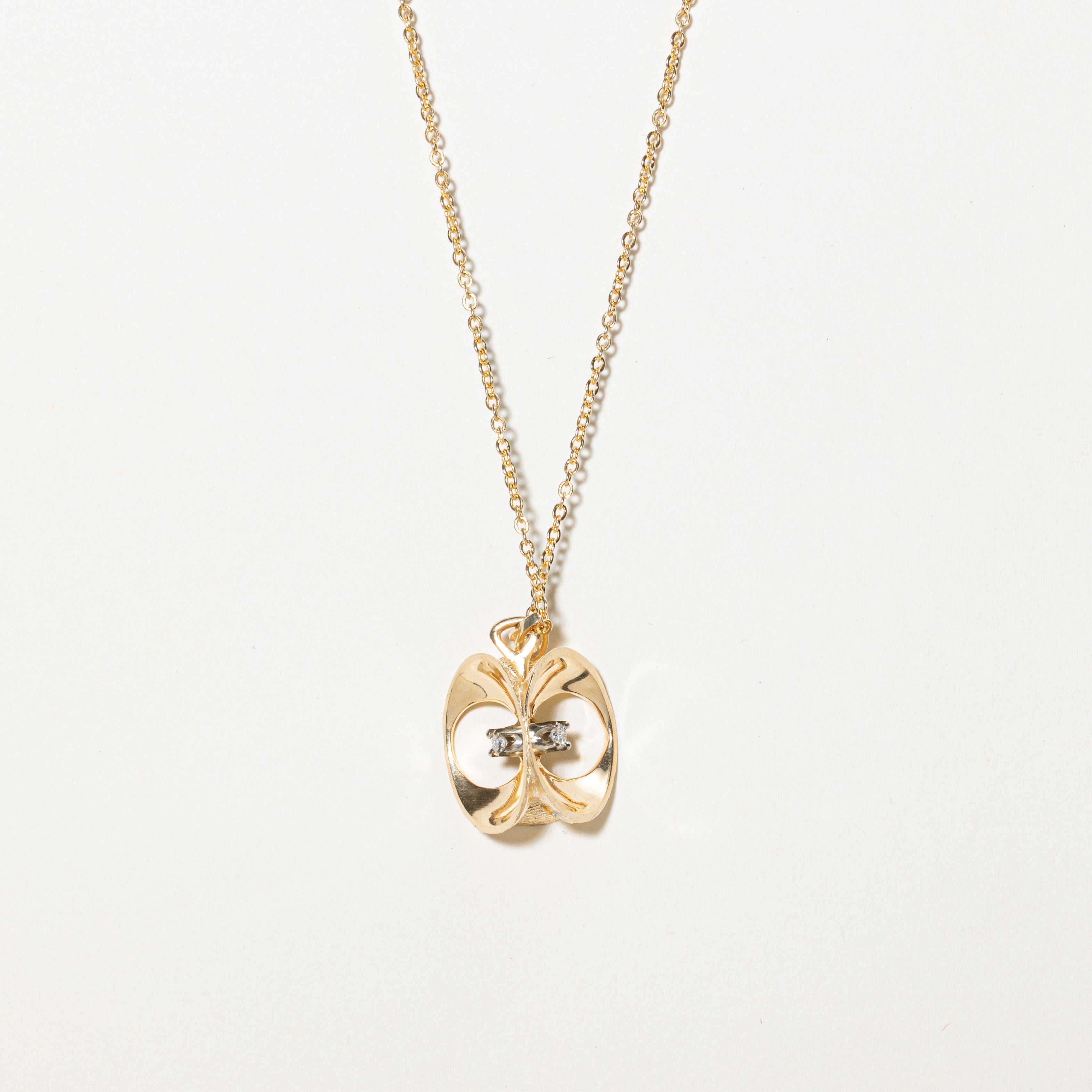 Diamond Abstract Pendant Necklace | 0.13ctw | 16"
