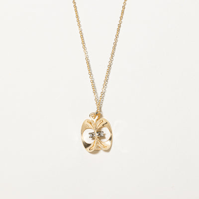 Diamond Abstract Pendant Necklace | 0.13ctw | 16