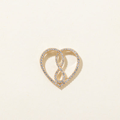 'Micheal Hill' Diamond Infinity Heart Pendant | 0.34ctw