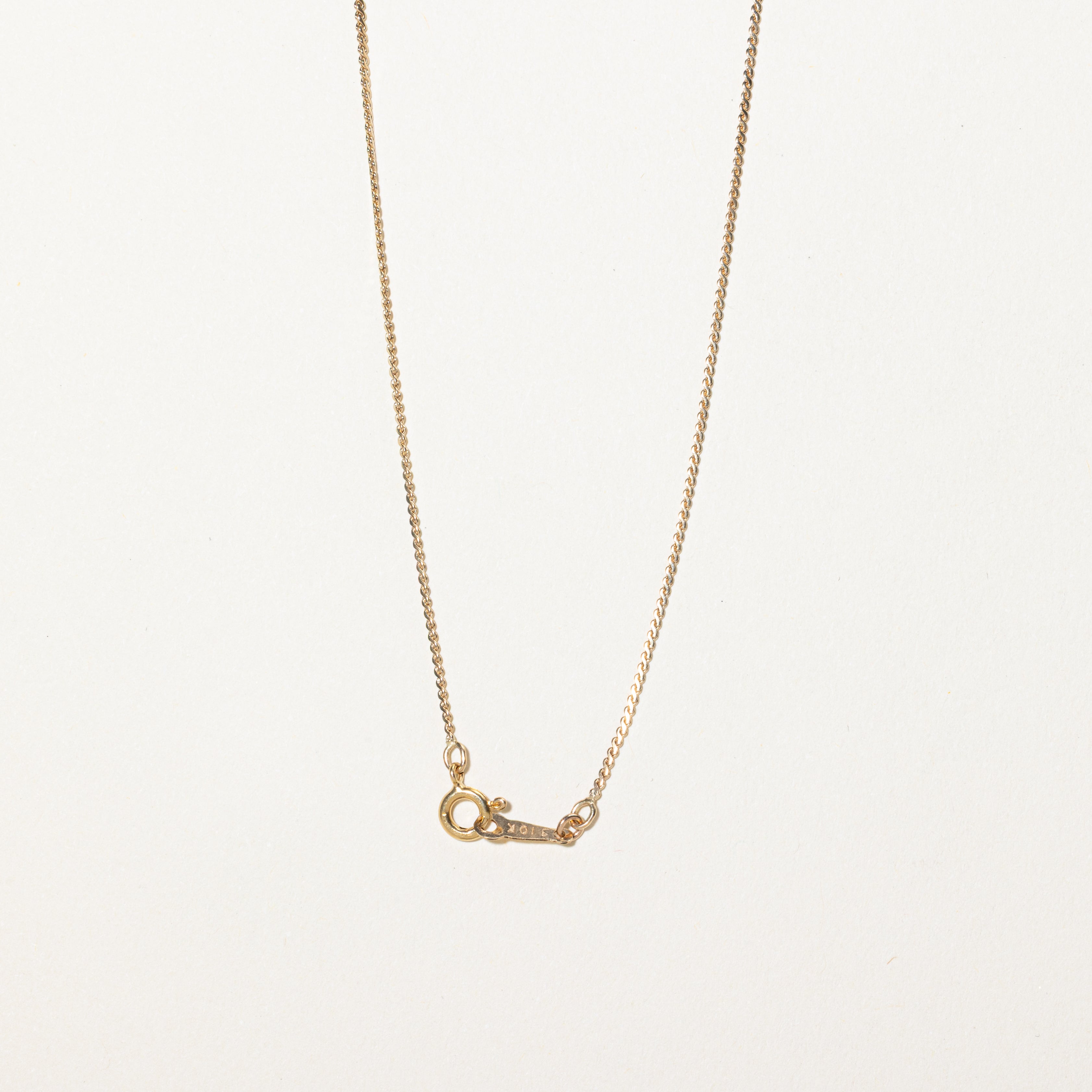 Diamond Loop Necklace | 0.03ct | 14"