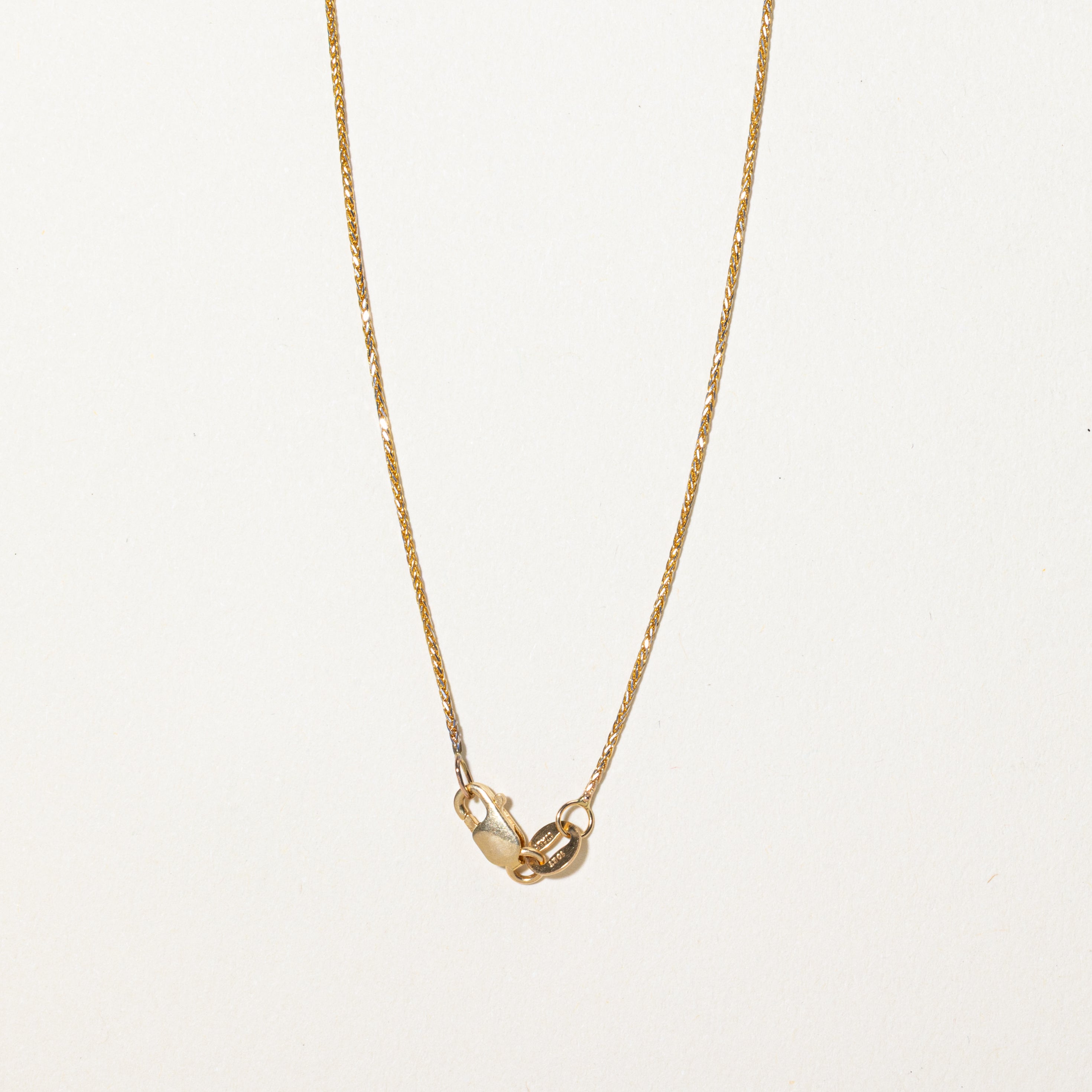 Collier pendentif croix en diamant | 0,03 ct | 45,7 cm