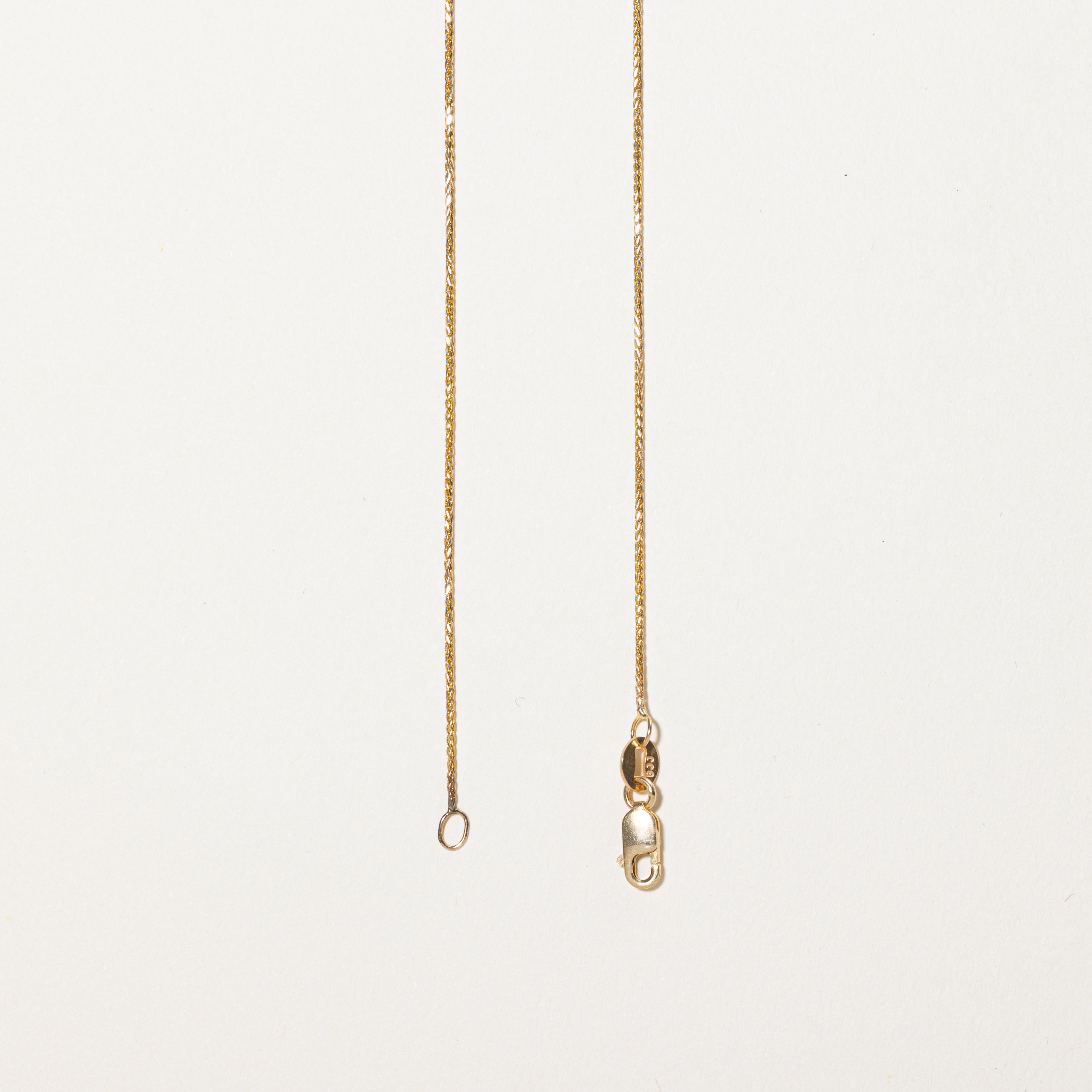 Collier pendentif croix en diamant | 0,03 ct | 45,7 cm
