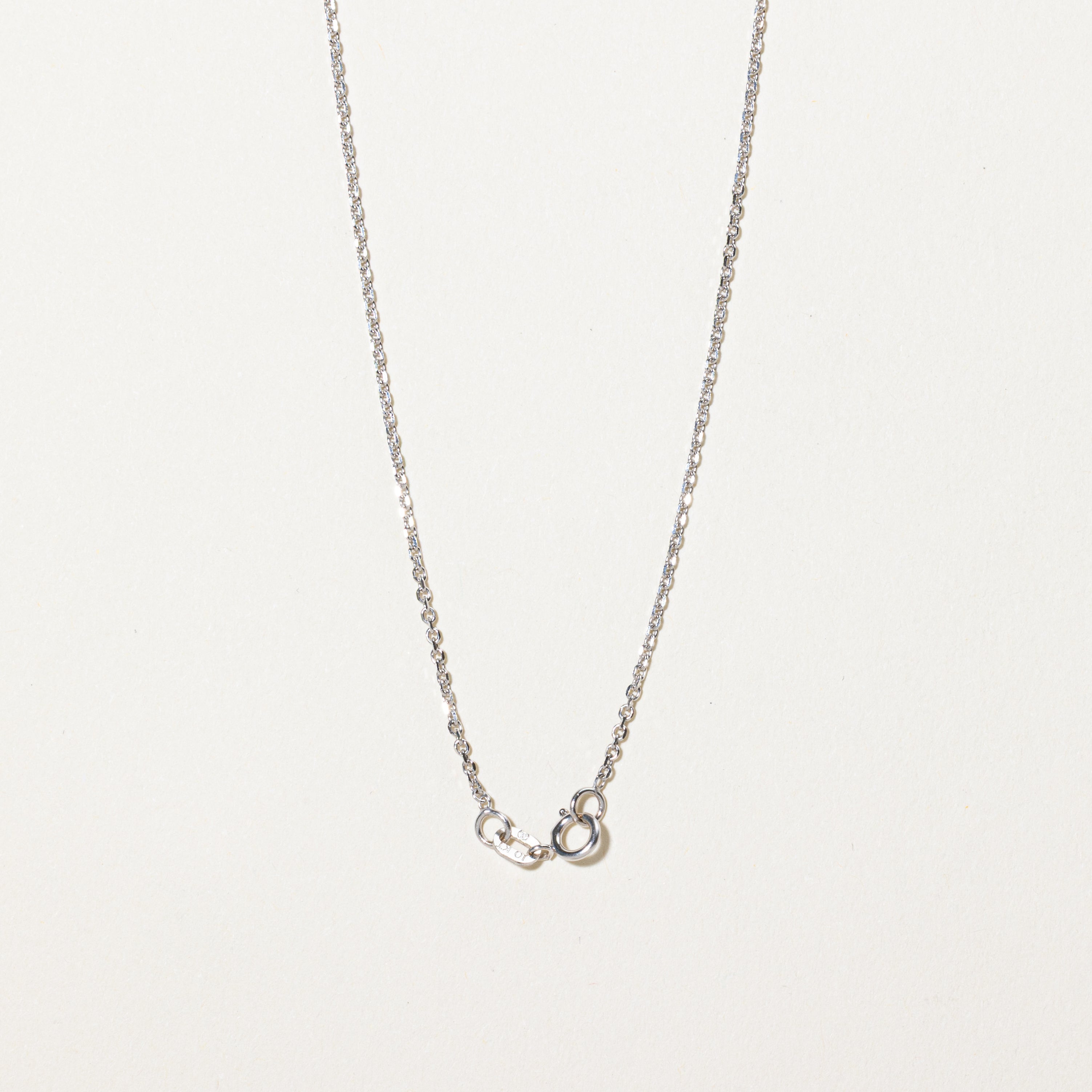 White Gold Diamond Infinity Pendant Necklace | 0.10ctw