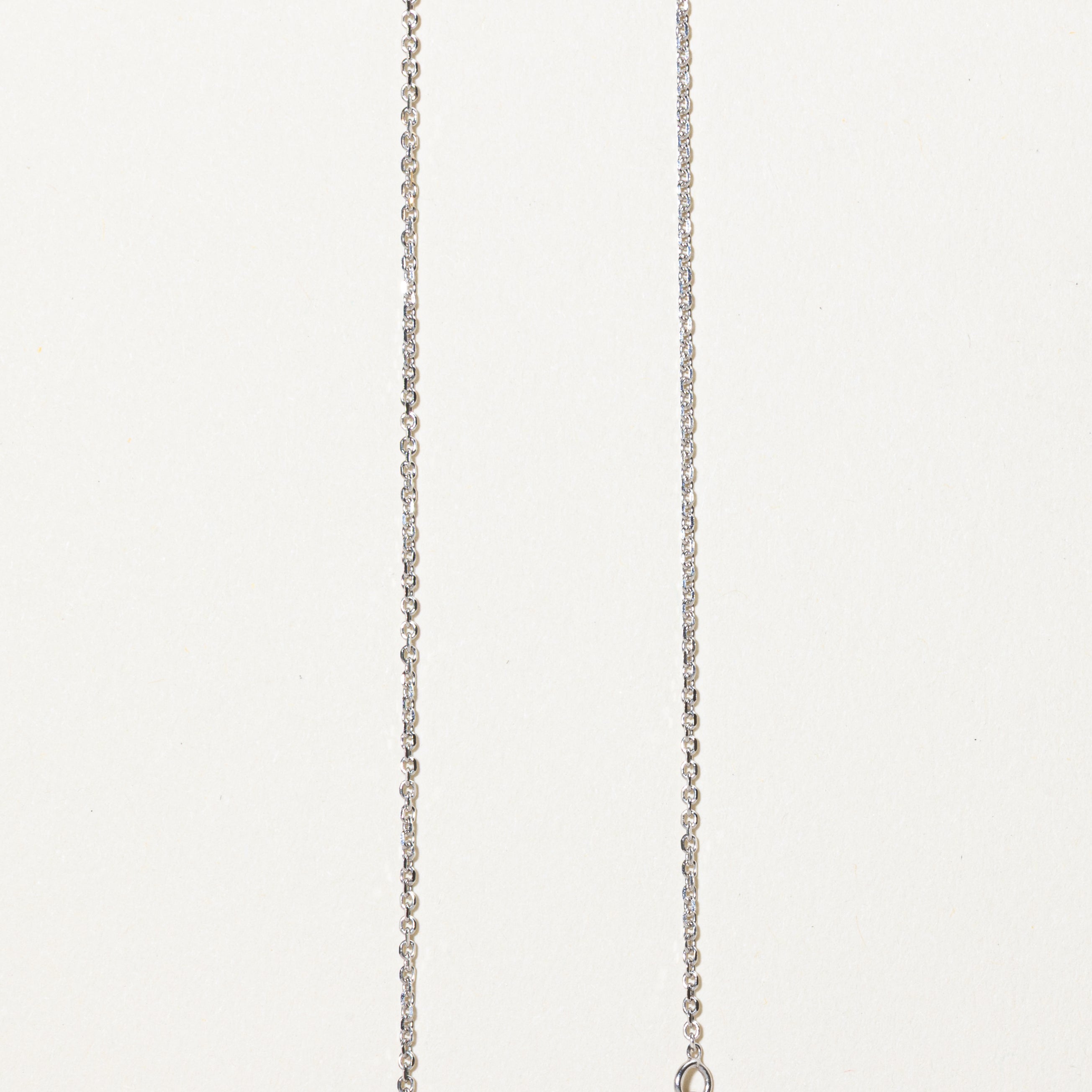 White Gold Diamond Infinity Pendant Necklace | 0.10ctw