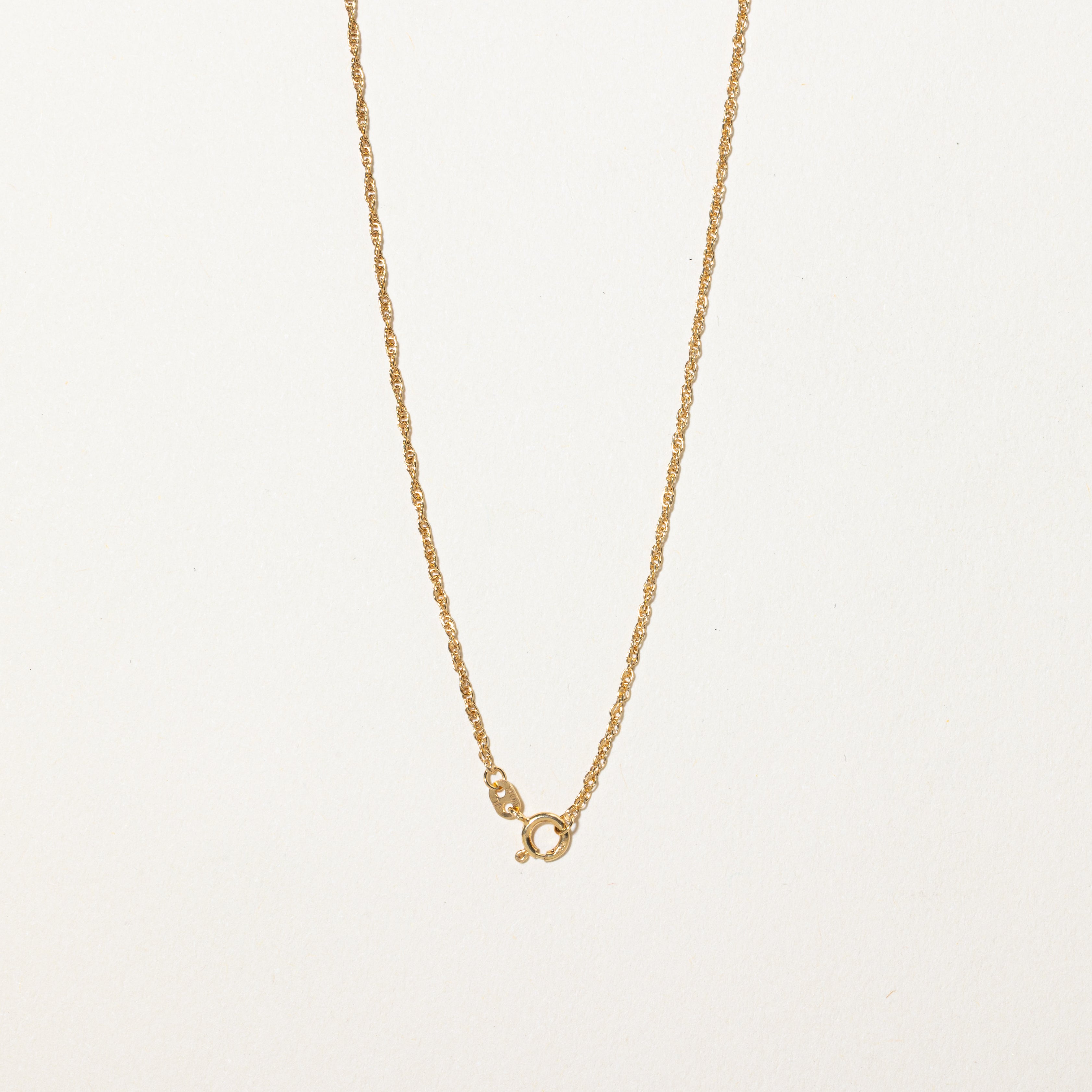 Belcher Set Diamond Pendant Necklace | 0.10ct | 17"