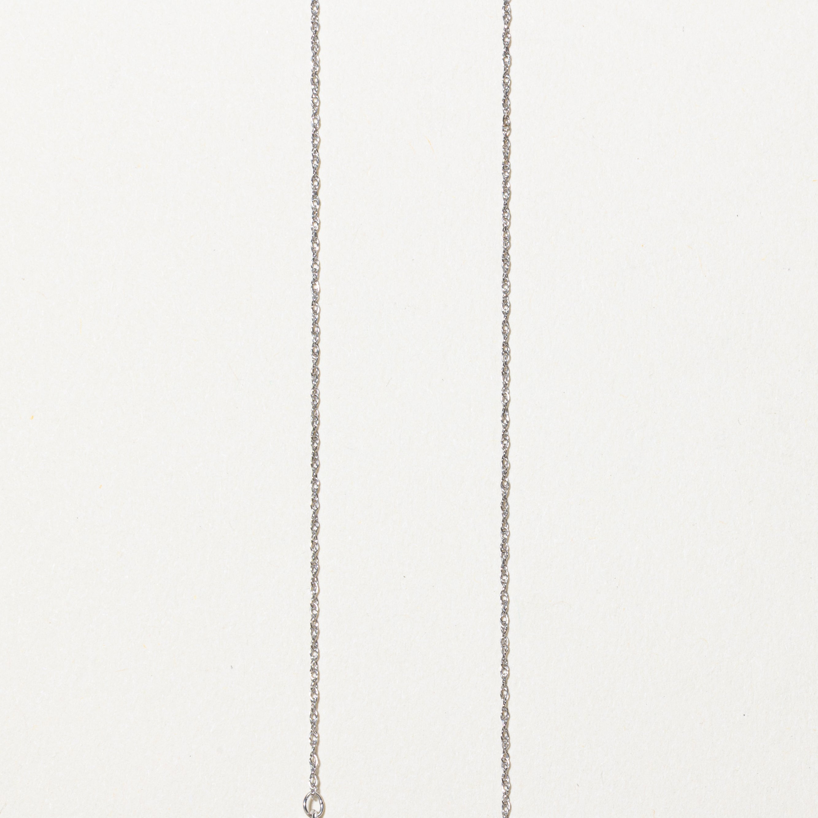 Collier pendentif serti de diamants ronds | 0,18 ct | 45,7 cm