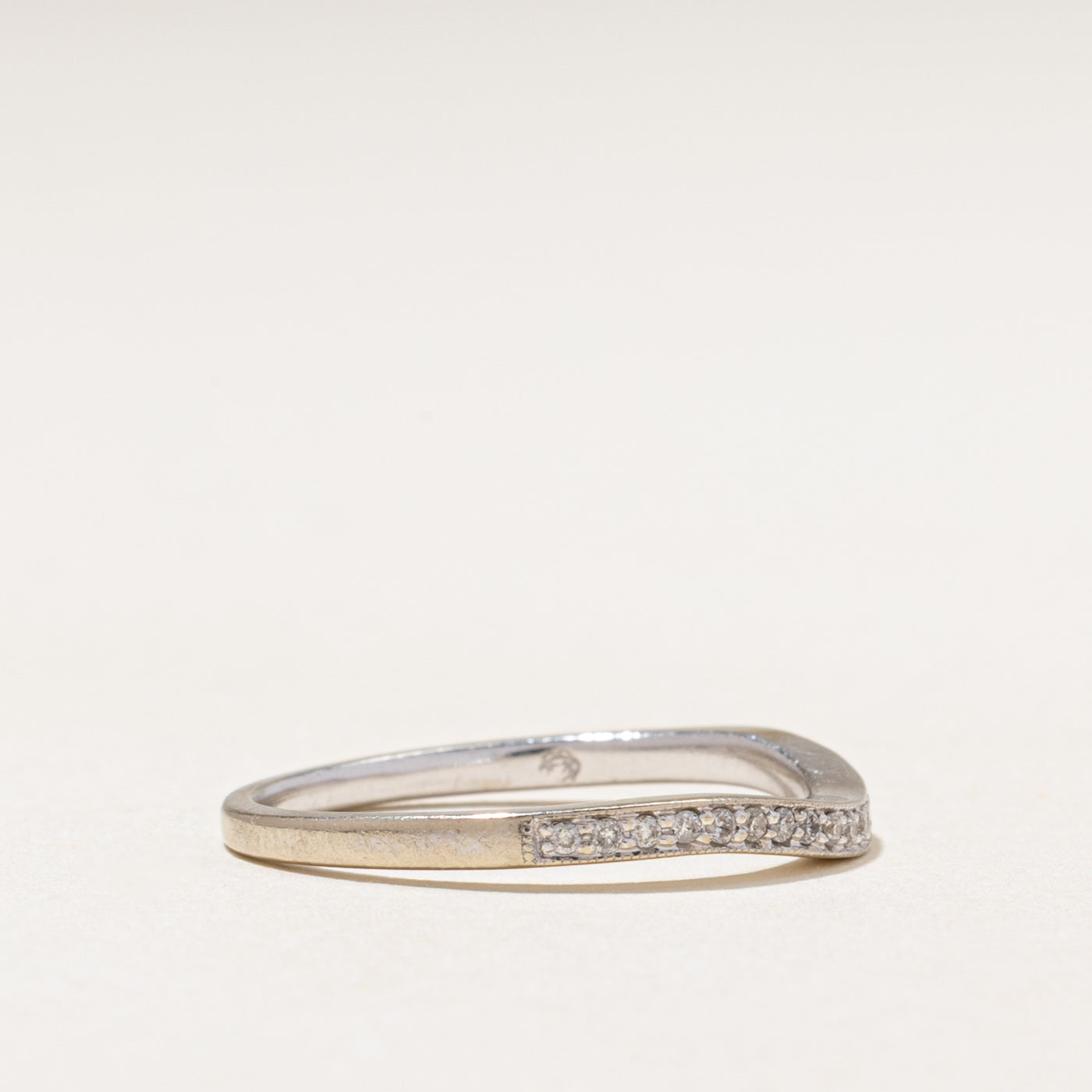 Semi-Eternity Diamond Contour Ring | 0.10ctw | SZ 7.25