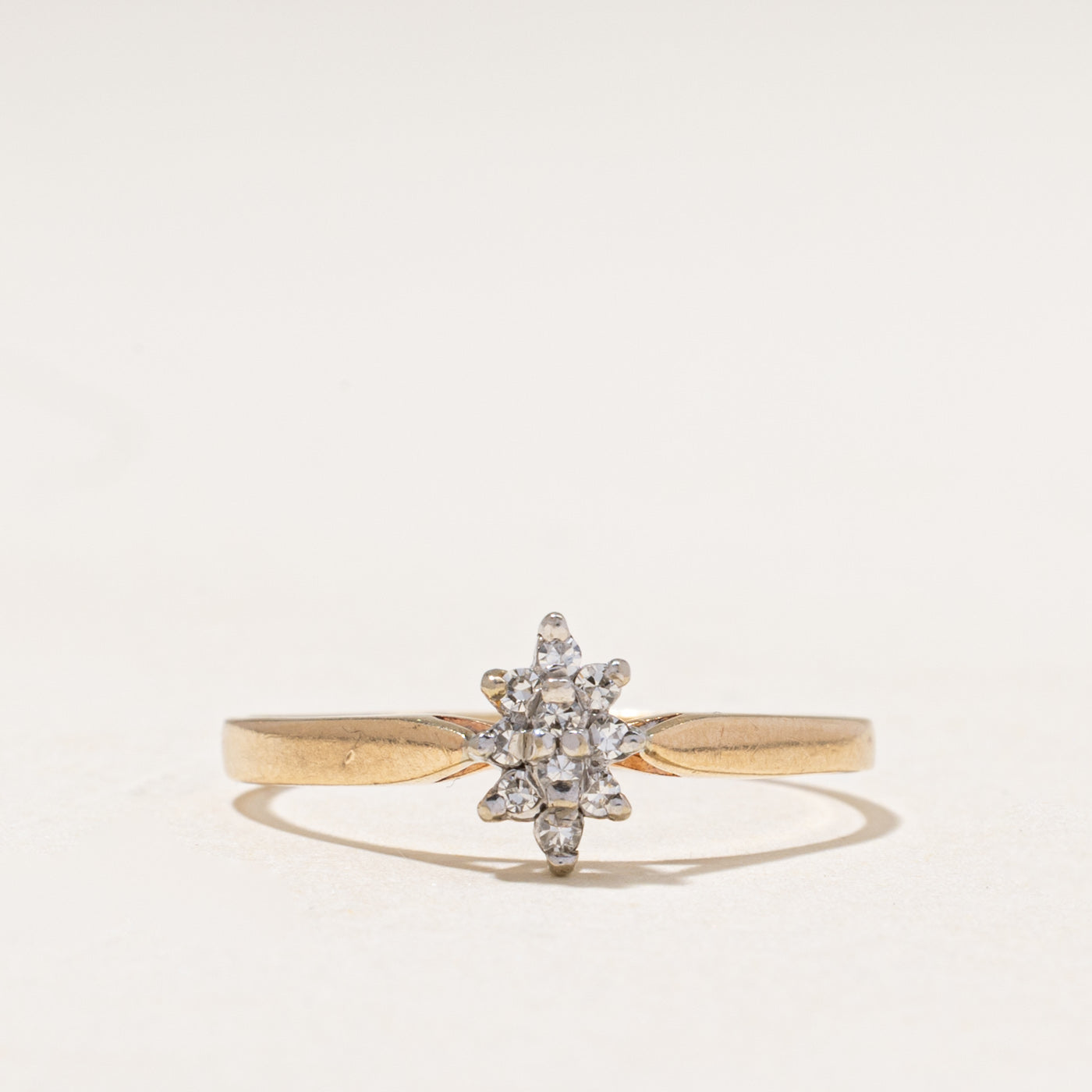 Diamond Petal Cluster Ring | 0.10ctw | SZ 8.75
