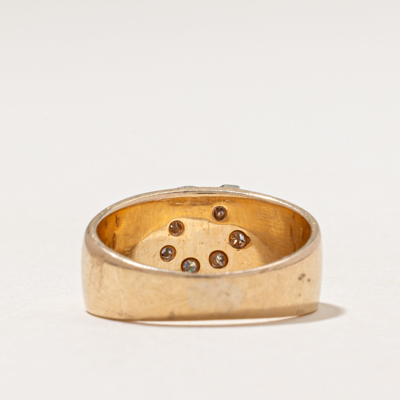 Diamond Floral Design Band | 0.18ctw | SZ 4.75