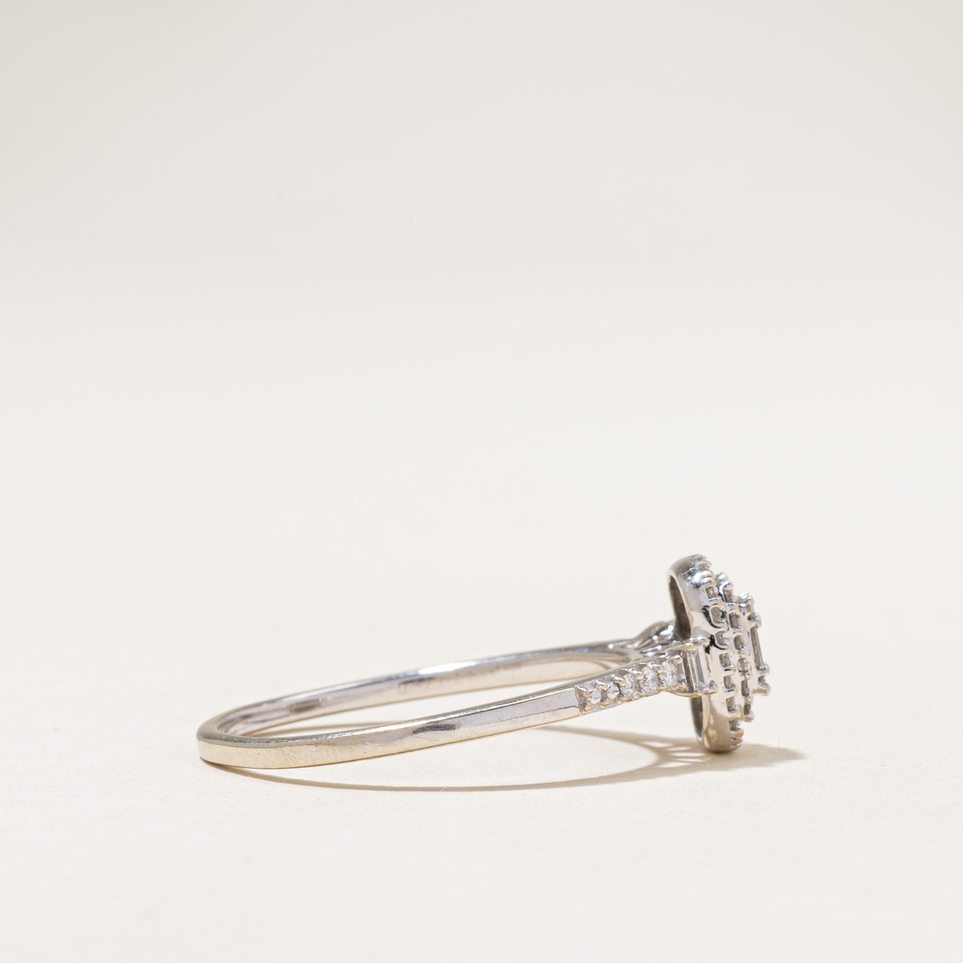 Illusion Set Diamond Cluster Ring | 0.32ctw | SZ 9.75