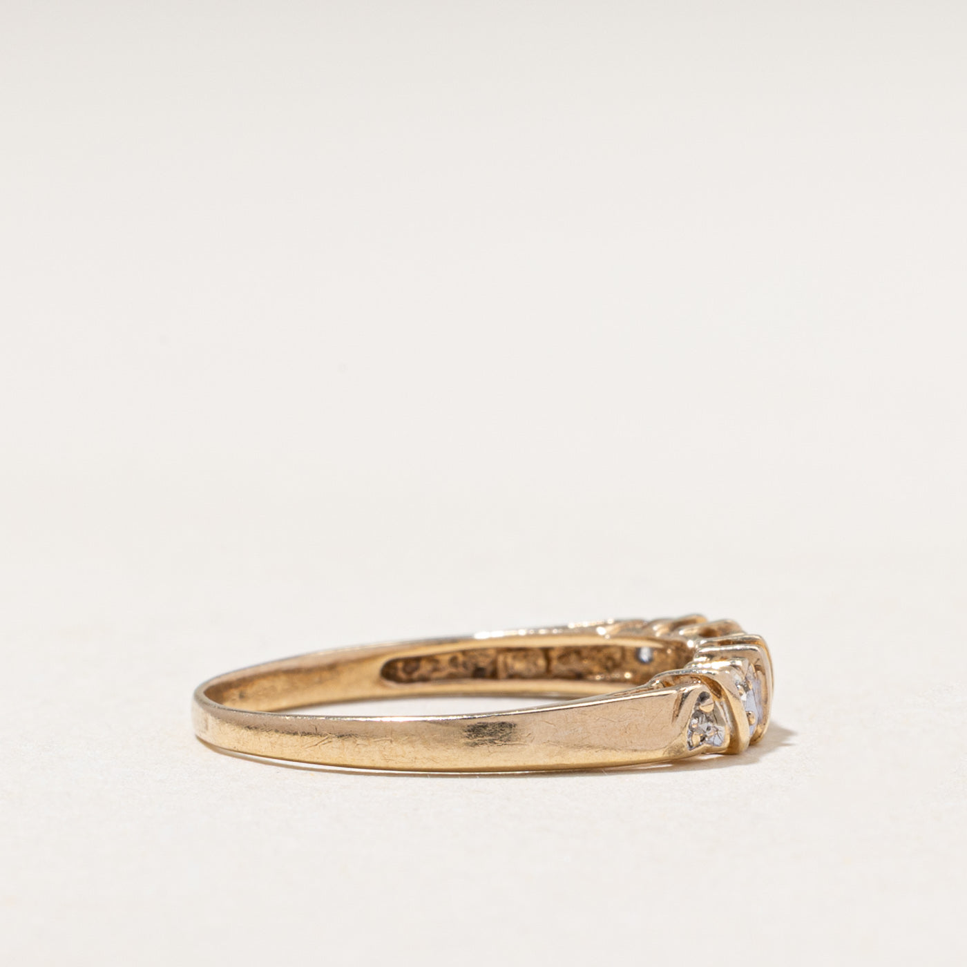 Diamond Hearts Band | 0.04ctw | SZ 6.75