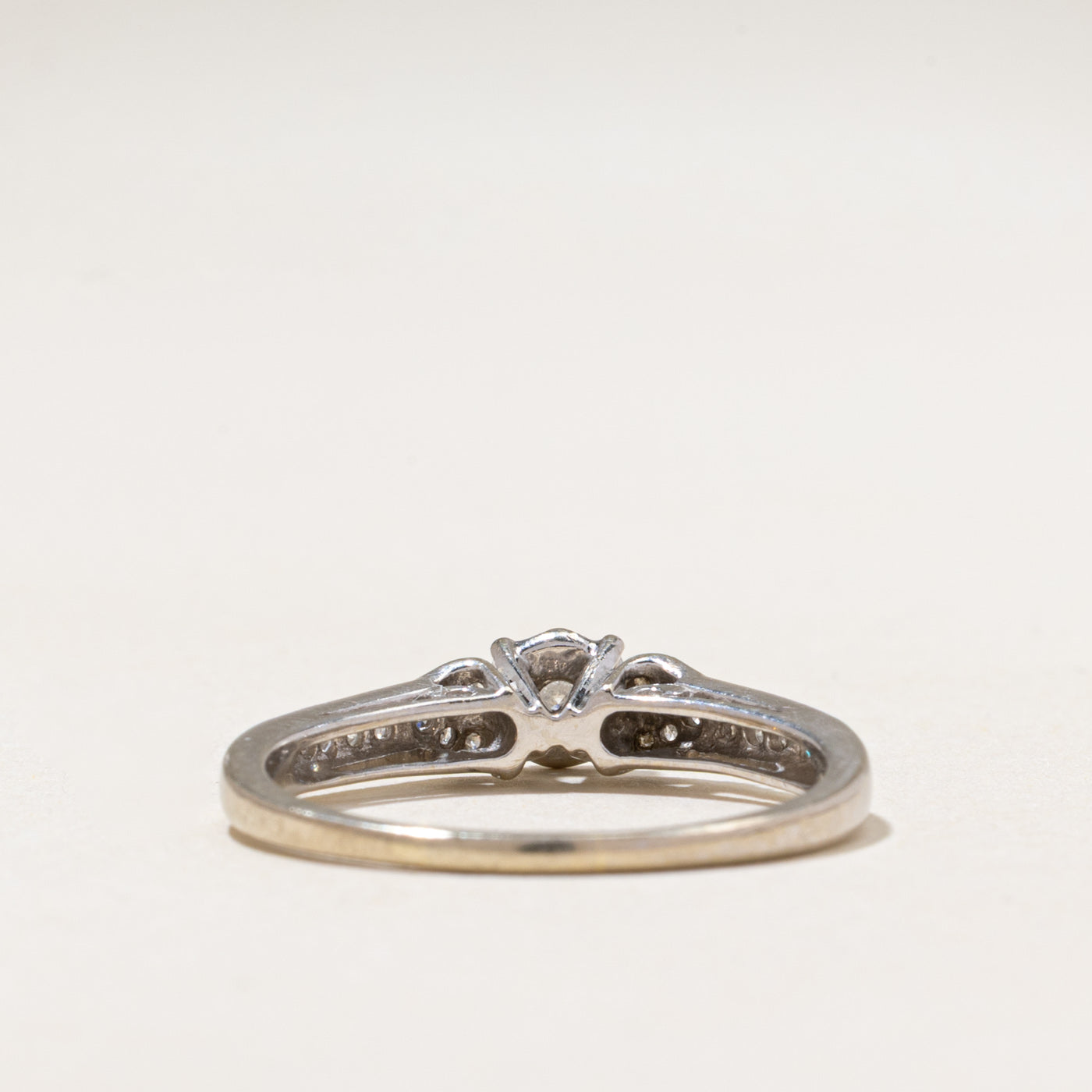 White Gold Illusion Set Diamond Ring | 0.20ctw | SZ 9
