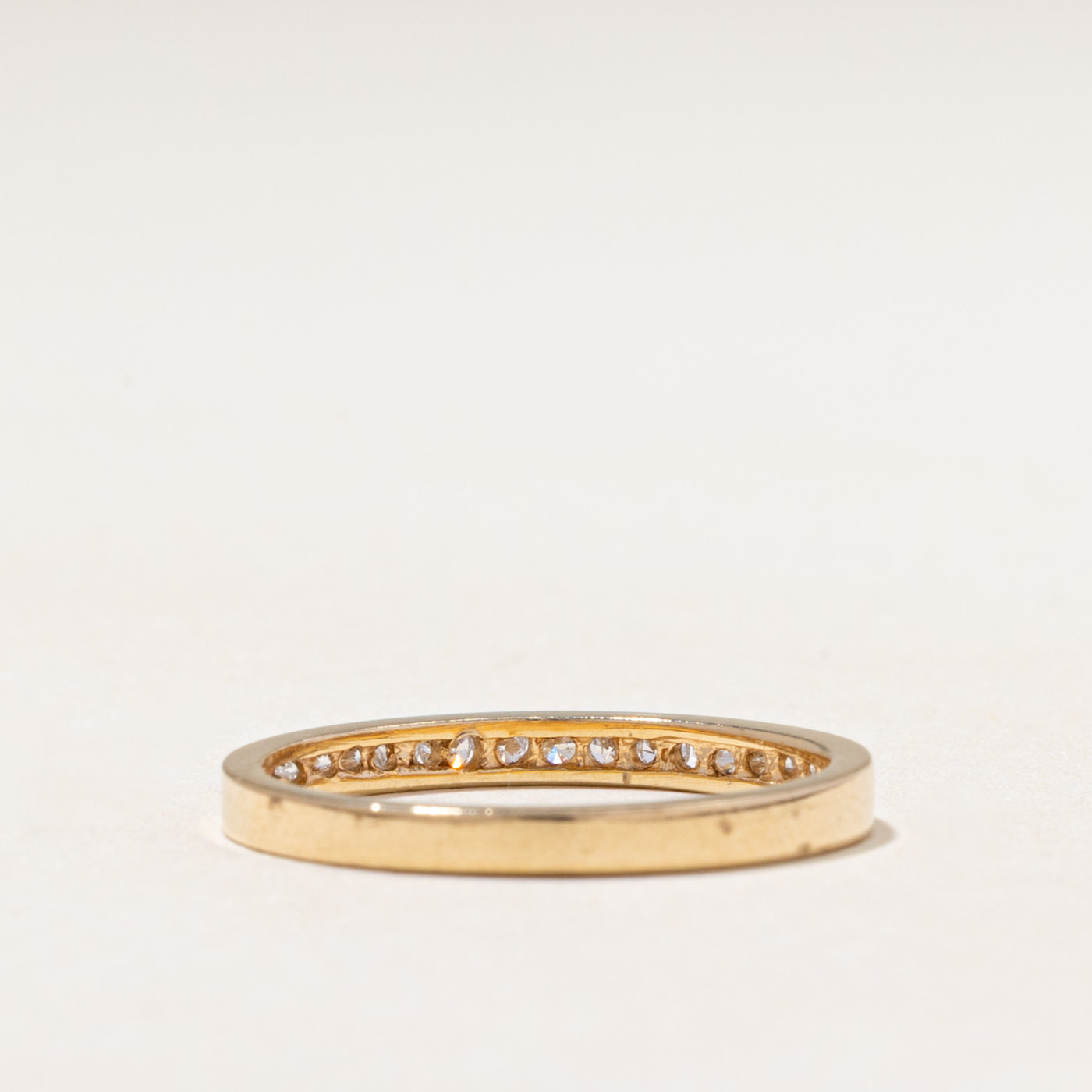 Alliance demi-éternité en diamants | 0,32 ct | 1,95 mm | Taille 6,75
