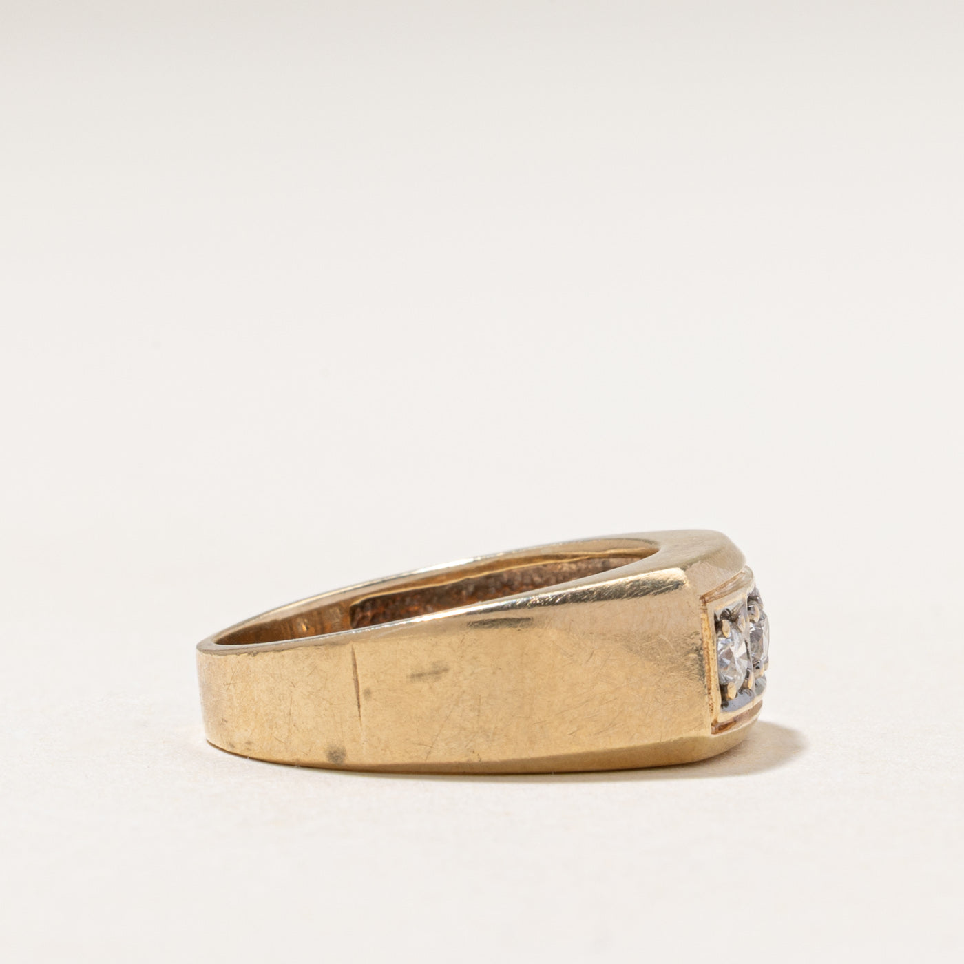 Three-Stone Diamond Statement Ring | 0.27ctw | SZ 6.75