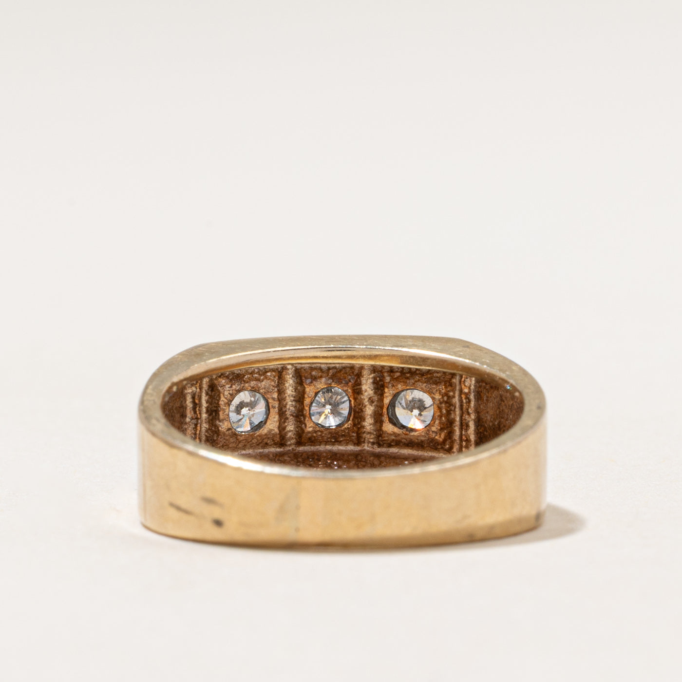Three-Stone Diamond Statement Ring | 0.27ctw | SZ 6.75