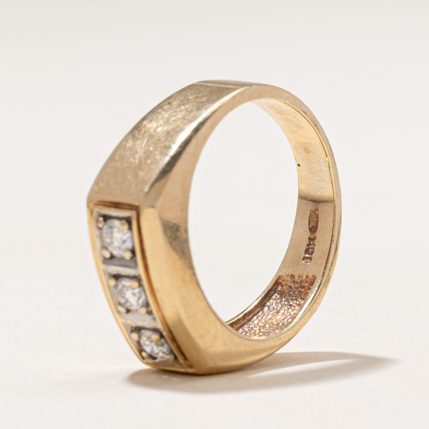 Three-Stone Diamond Statement Ring | 0.27ctw | SZ 6.75