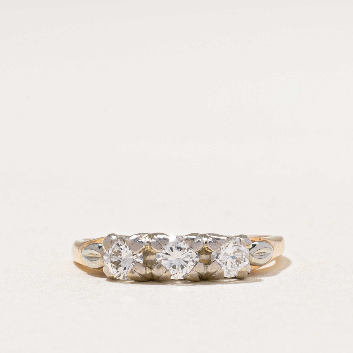 Three Stone Diamond Ring | 0.44ctw | SZ 4.5