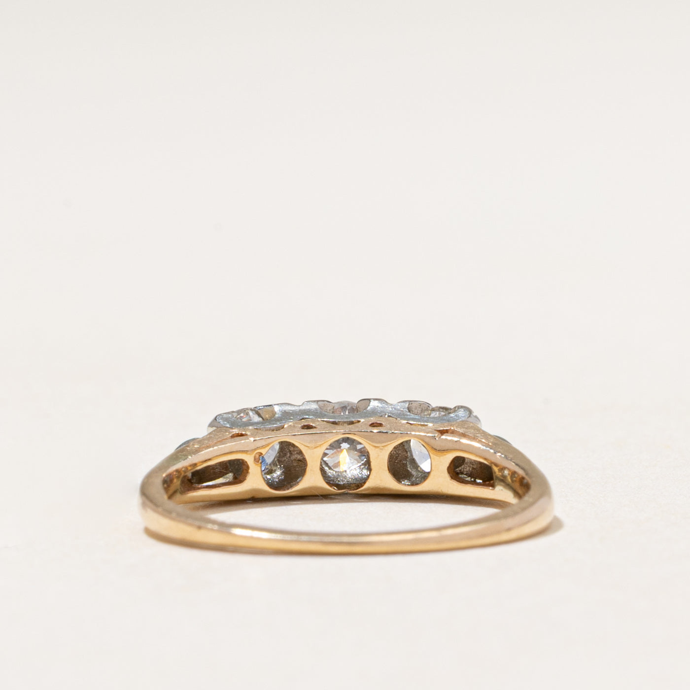 Three Stone Diamond Ring | 0.44ctw | SZ 4.5