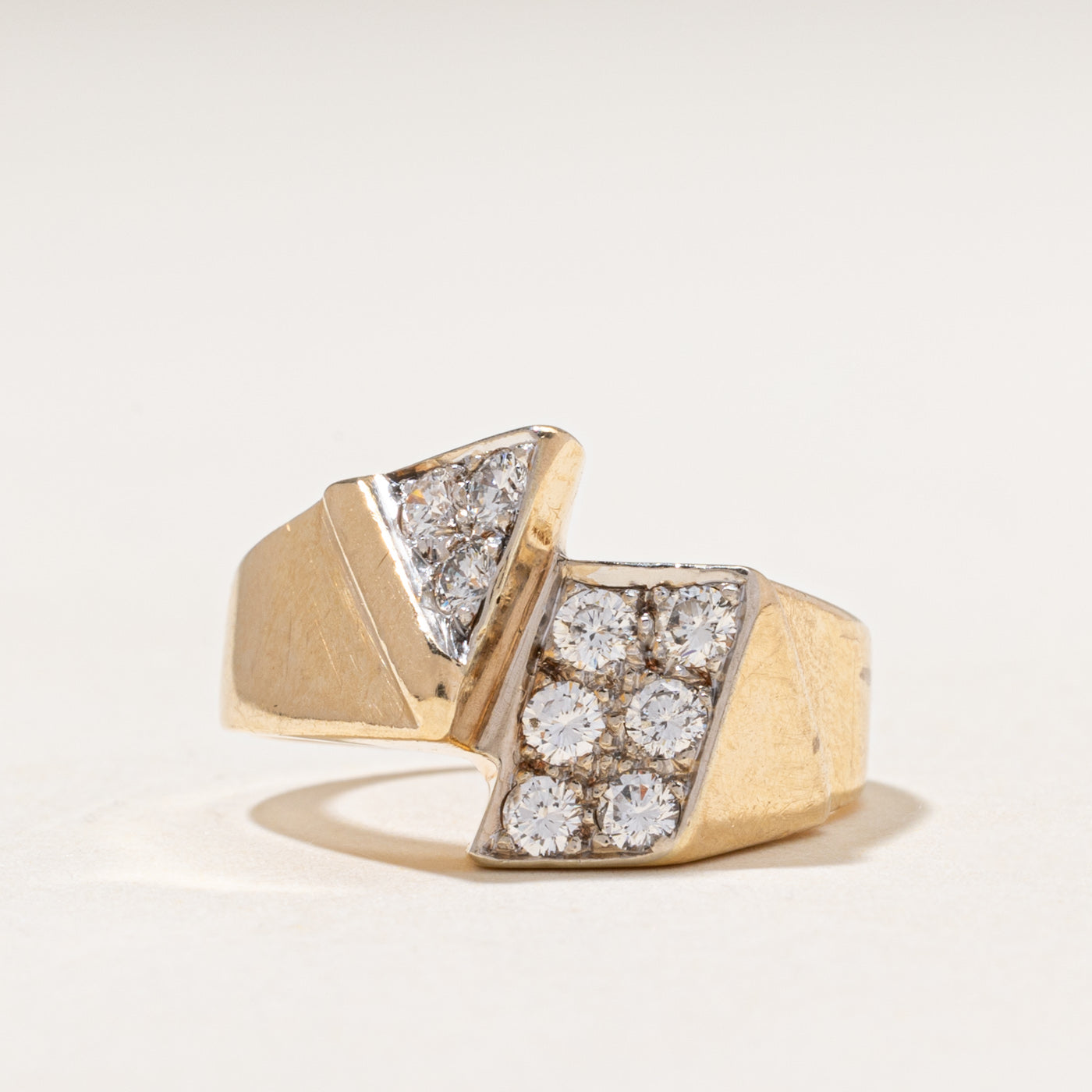 Diamond Geometric Cocktail Ring | 0.58ctw | SZ 8.75