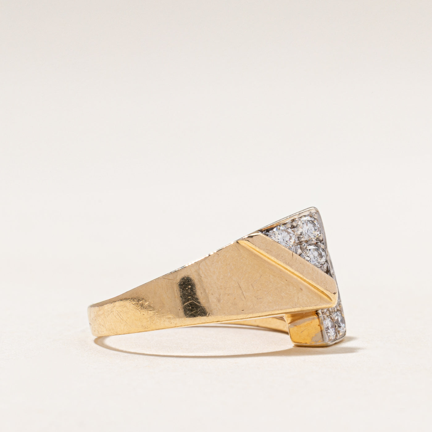 Diamond Geometric Cocktail Ring | 0.58ctw | SZ 8.75