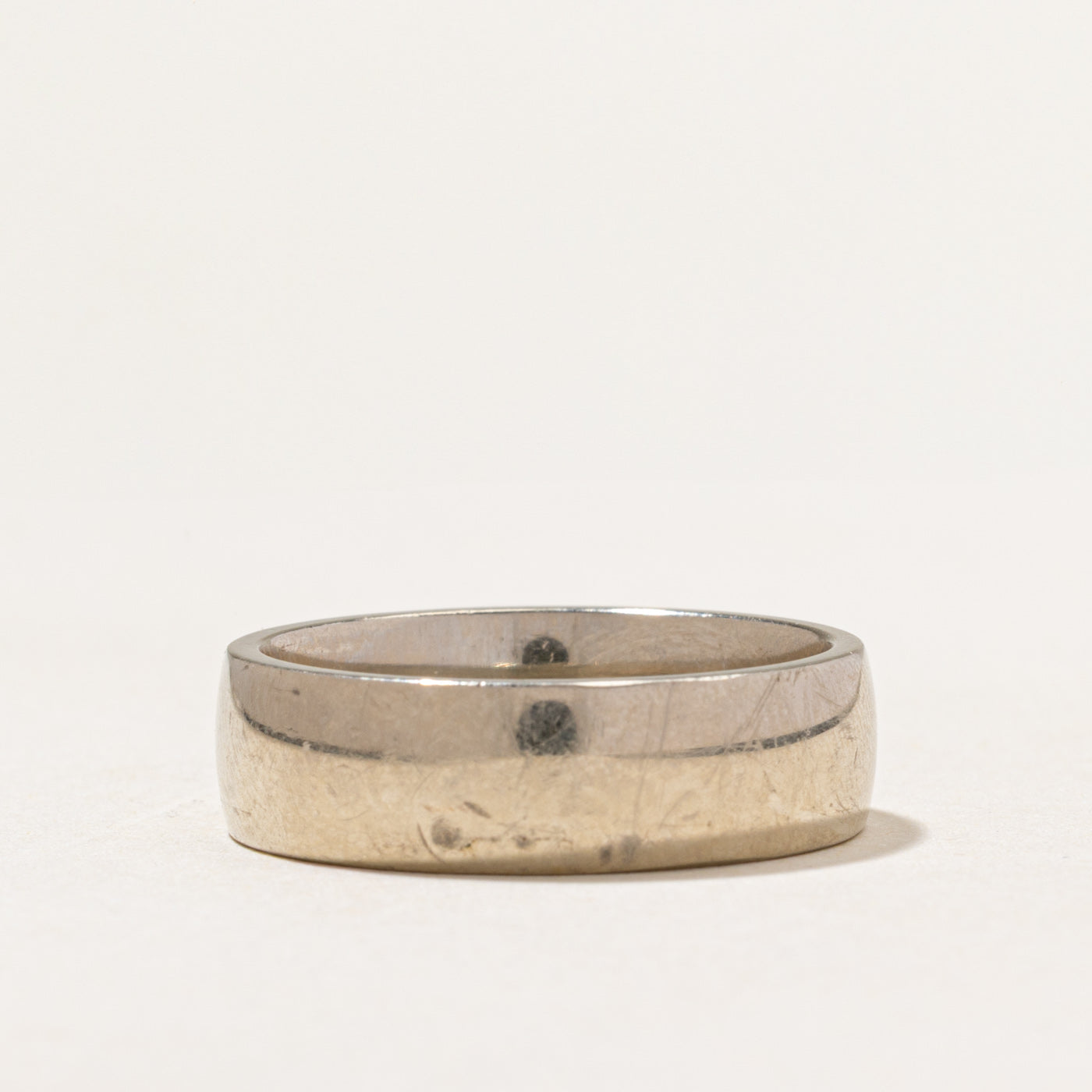 'Birks' 18k White Gold Seven Stone Diamond Band | 0.28ctw | 6.90mm | SZ 10.75