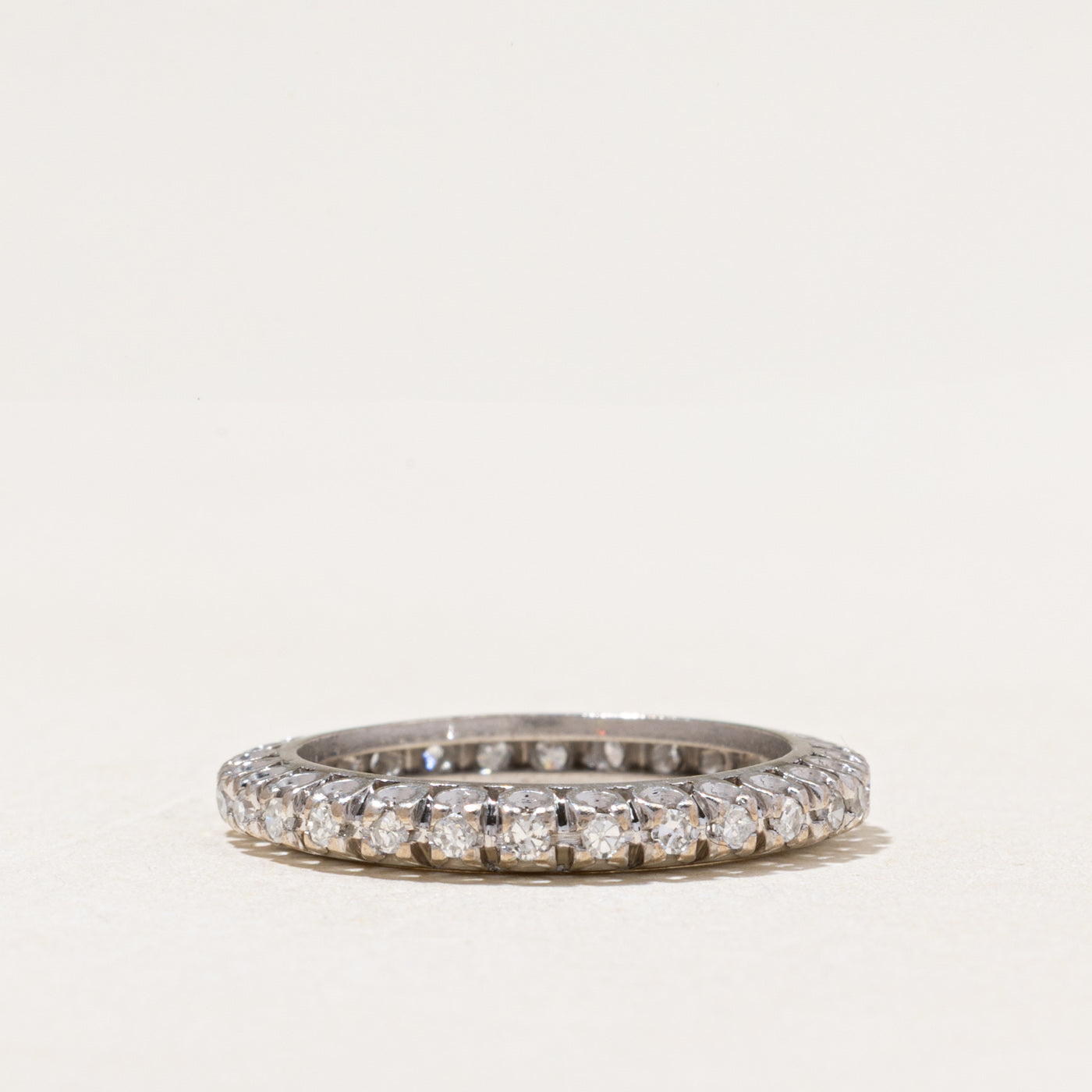 18k White Gold Eternity Diamond Band | 0.42ctw | 2.95mm | SZ 6.25