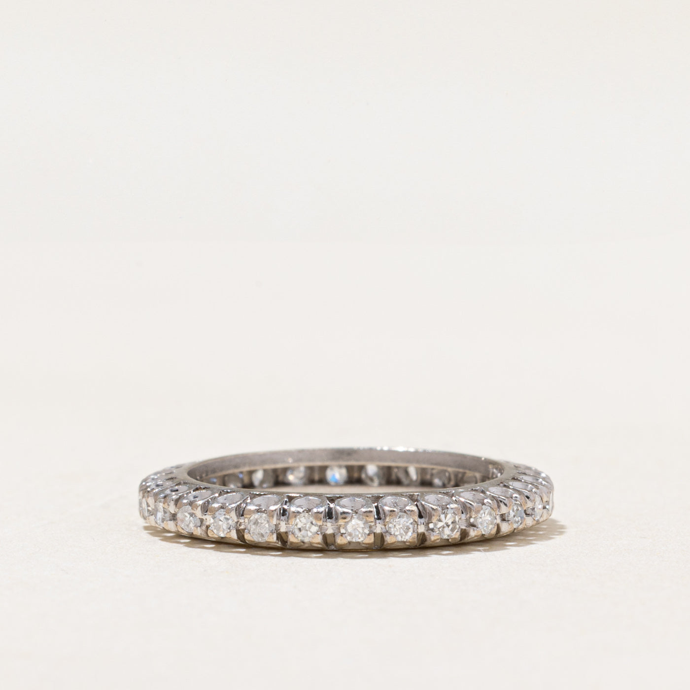 18k White Gold Eternity Diamond Band | 0.42ctw | 2.95mm | SZ 6.25