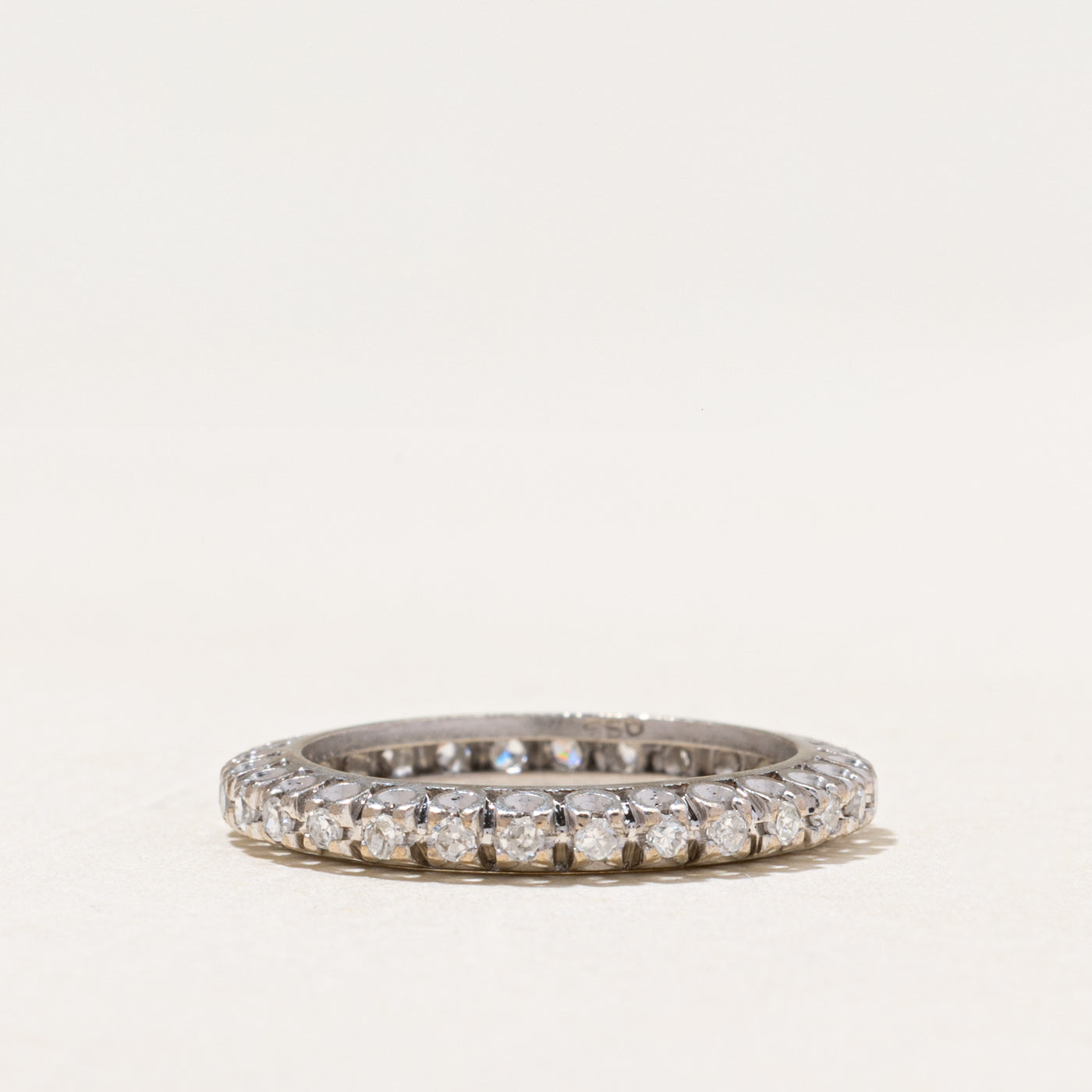 18k White Gold Eternity Diamond Band | 0.42ctw | 2.95mm | SZ 6.25