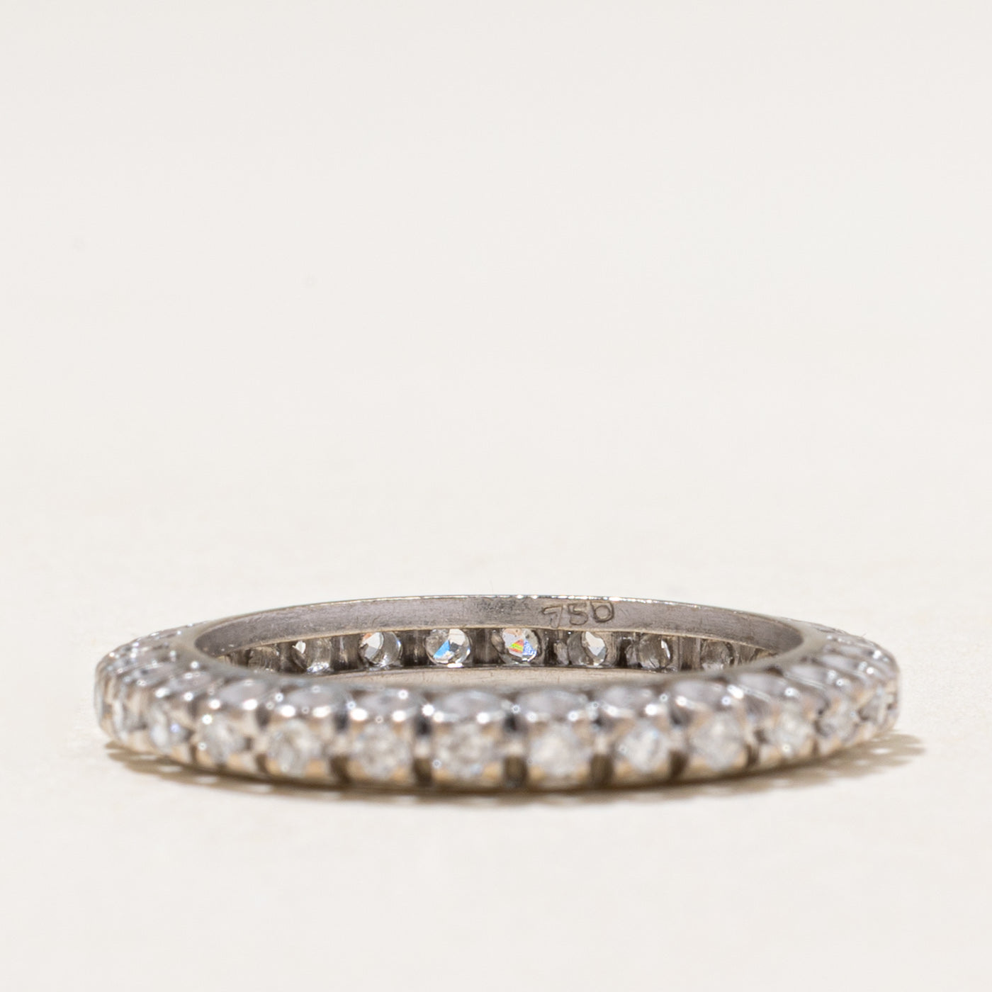 18k White Gold Eternity Diamond Band | 0.42ctw | 2.95mm | SZ 6.25