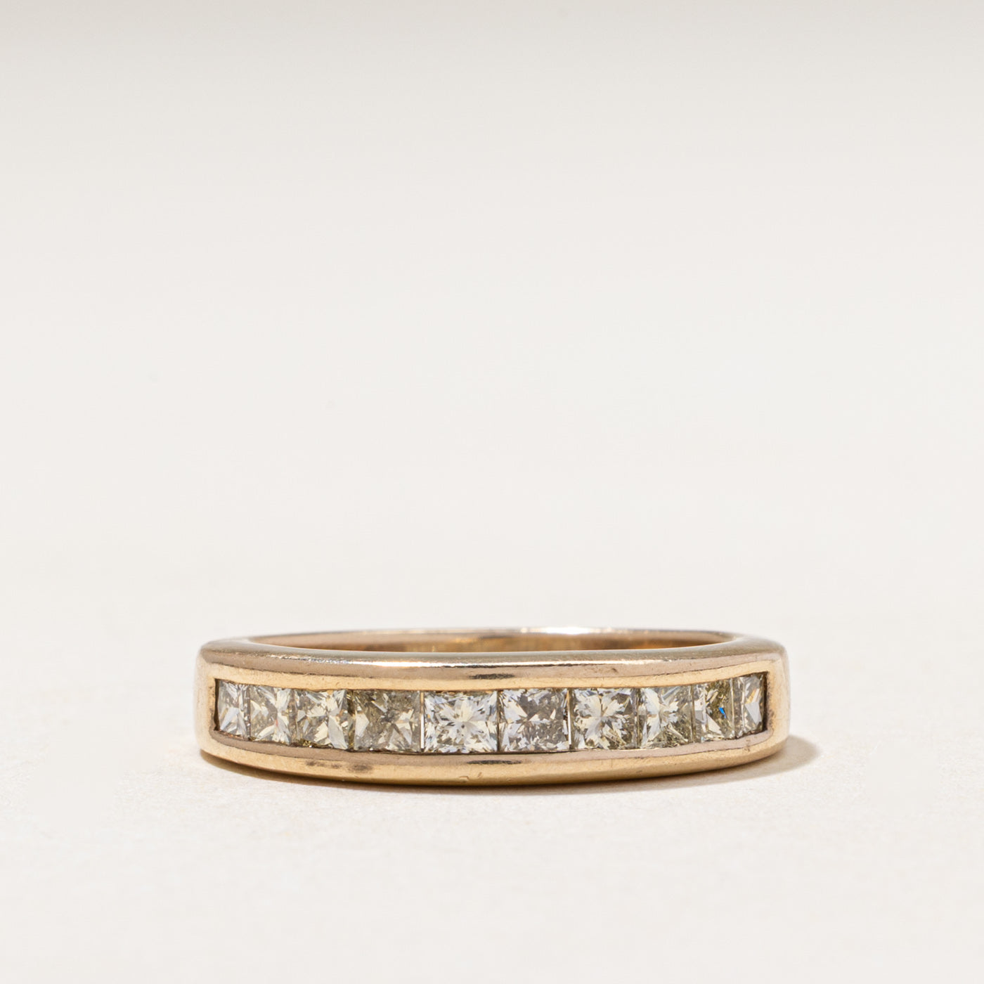 Semi Eternity Channel Set Princess Cut Diamond Band | 0.82ctw | 2.95mm | SZ 7.5