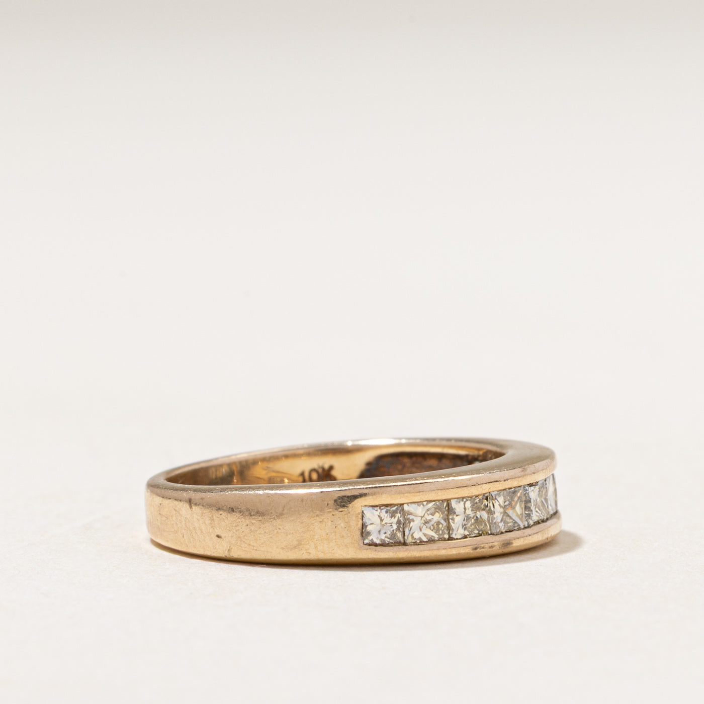 Semi Eternity Channel Set Princess Cut Diamond Band | 0.82ctw | 2.95mm | SZ 7.5
