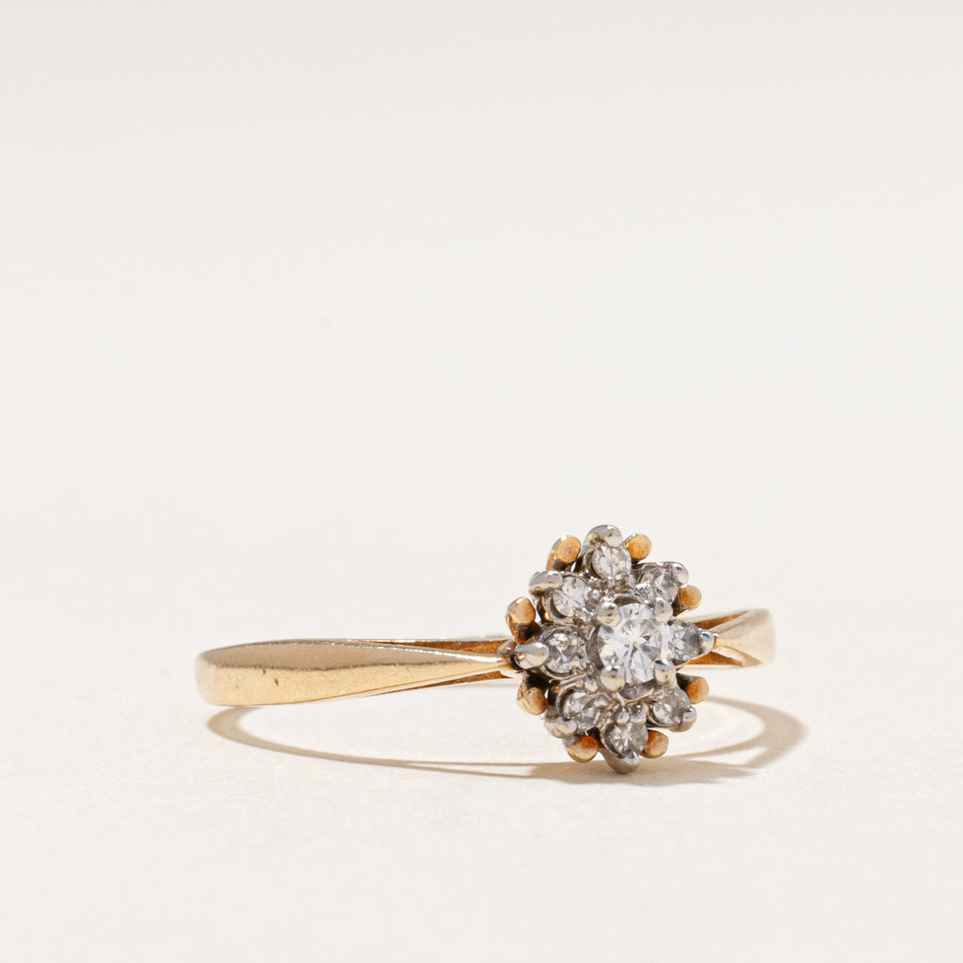 Diamond Petal Cluster Ring | 0.13ctw | SZ 7.25