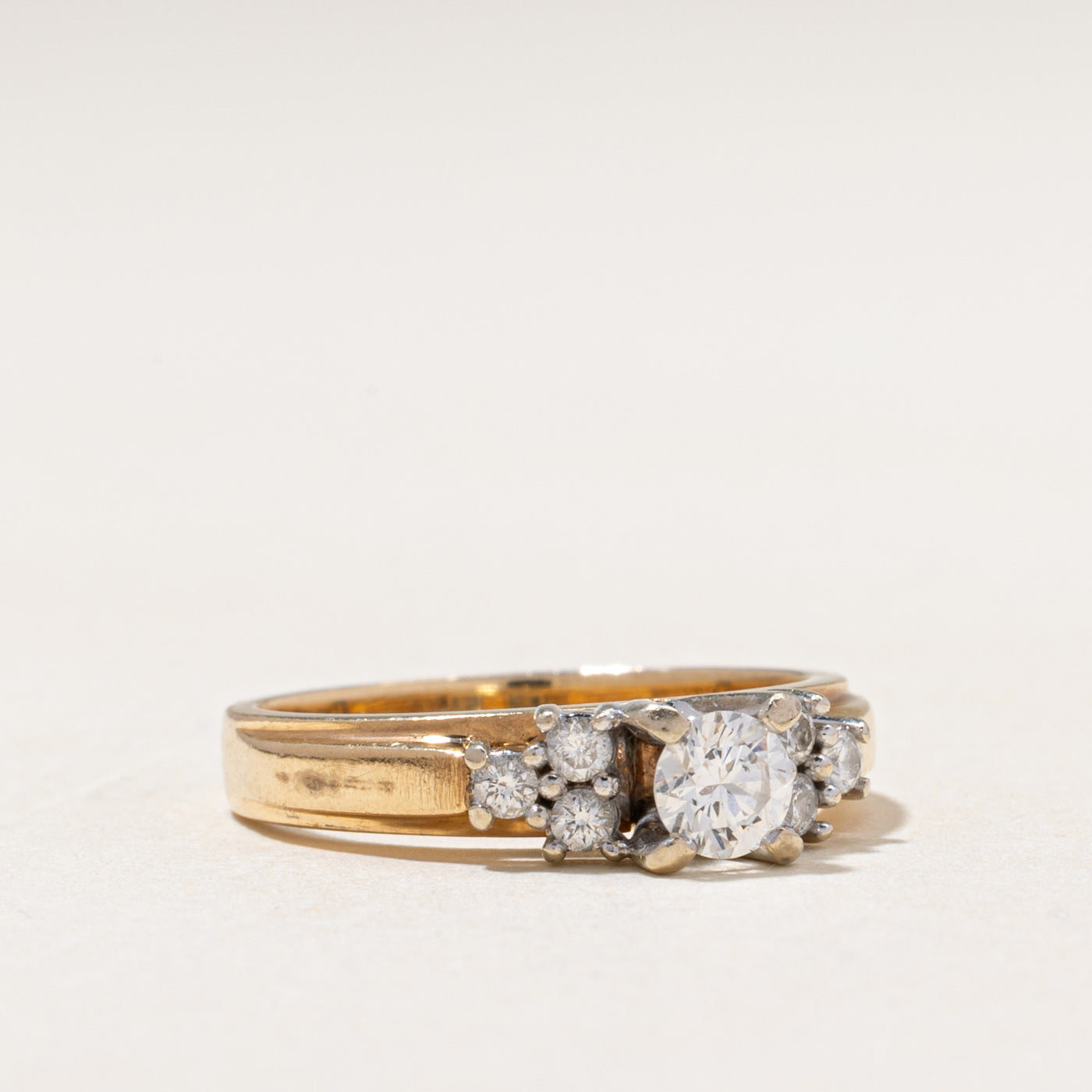 Yellow Gold Diamond Accented Ring | 0.50ctw | SZ 6