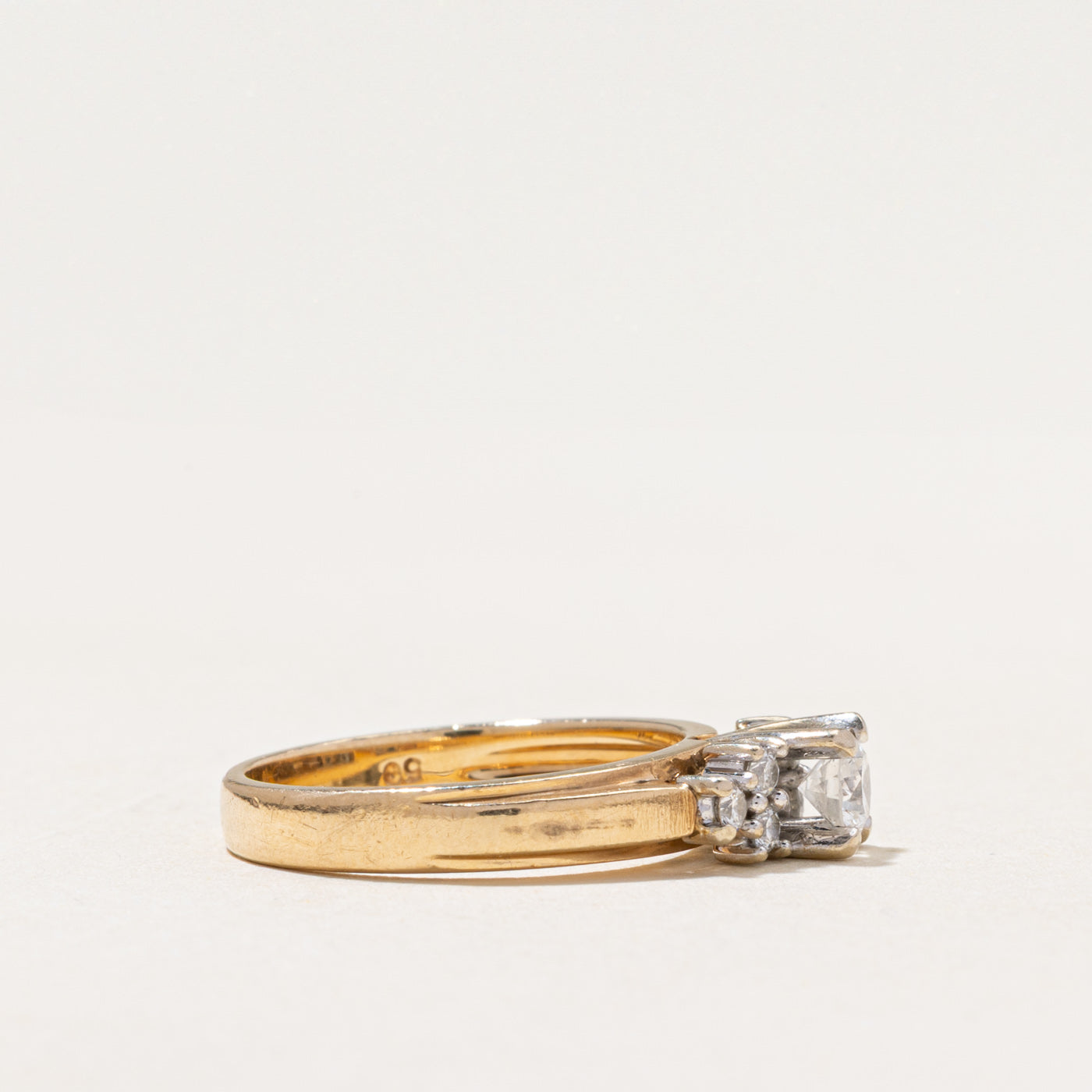 Yellow Gold Diamond Accented Ring | 0.50ctw | SZ 6