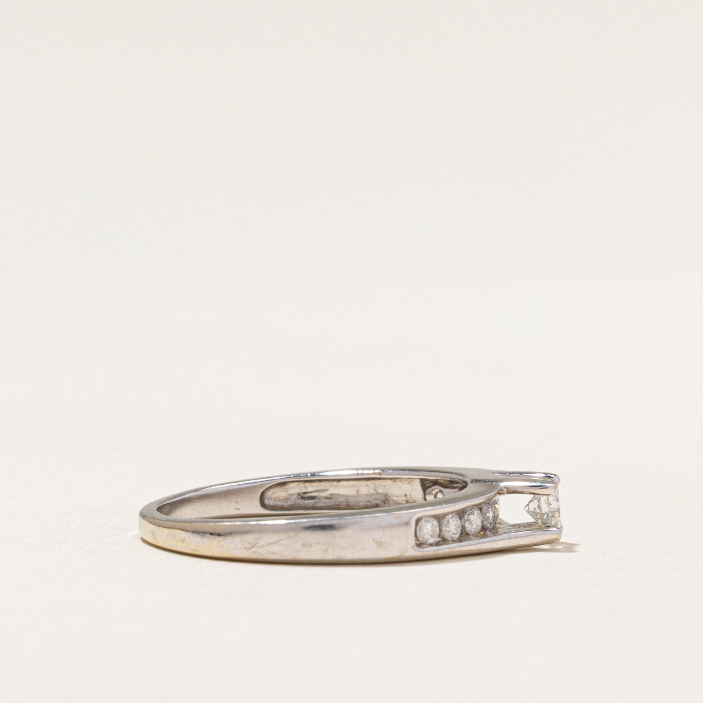 White Gold Diamond Accented Ring | 0.34ctw | SZ 9