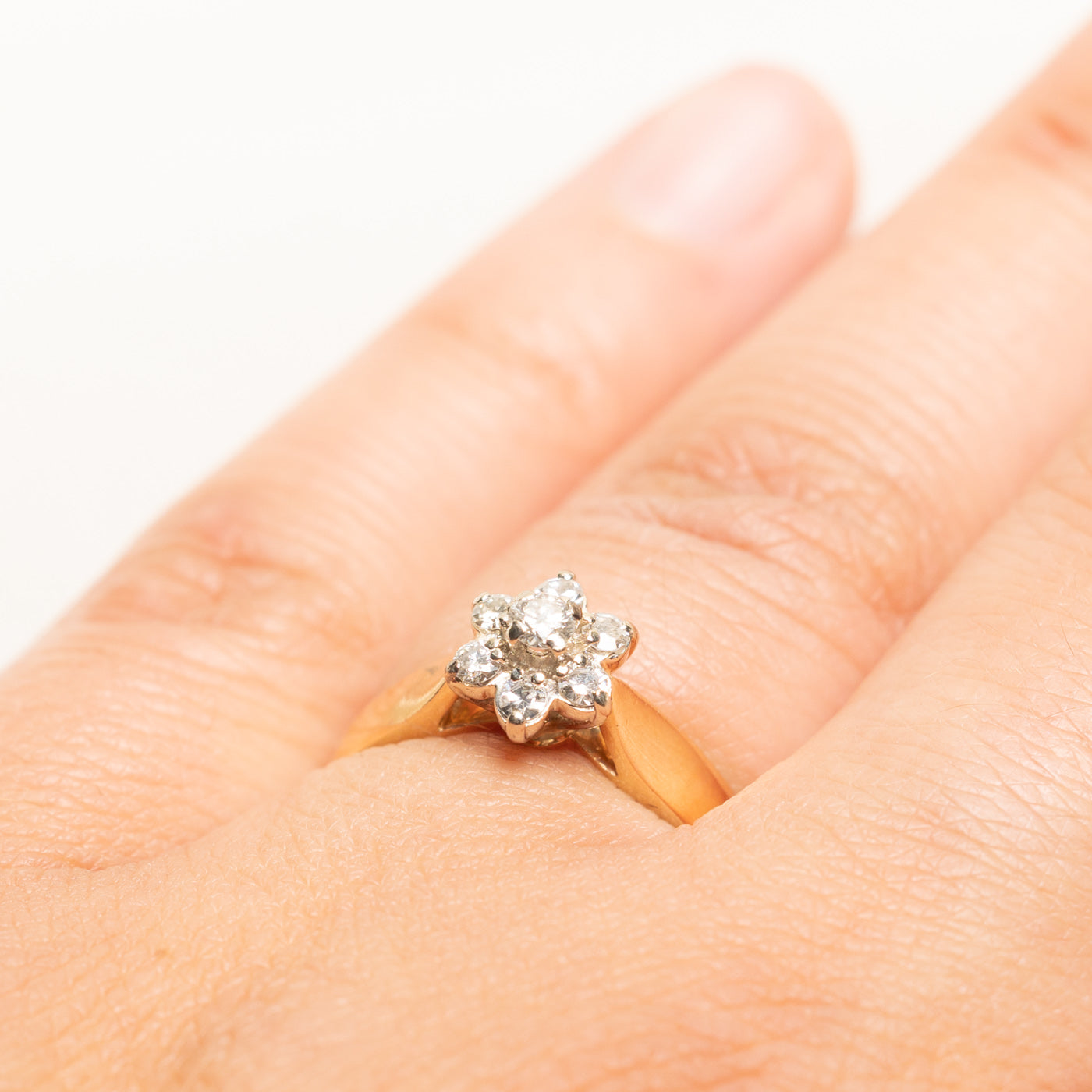 Diamond Petal Cluster Ring | 0.25ctw | SZ 6.75