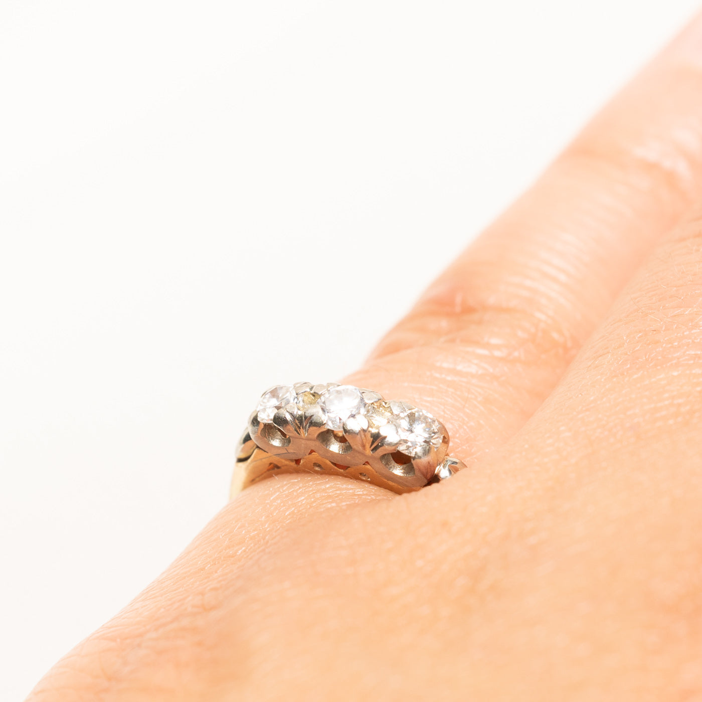 Three Stone Diamond Ring | 0.44ctw | SZ 4.5