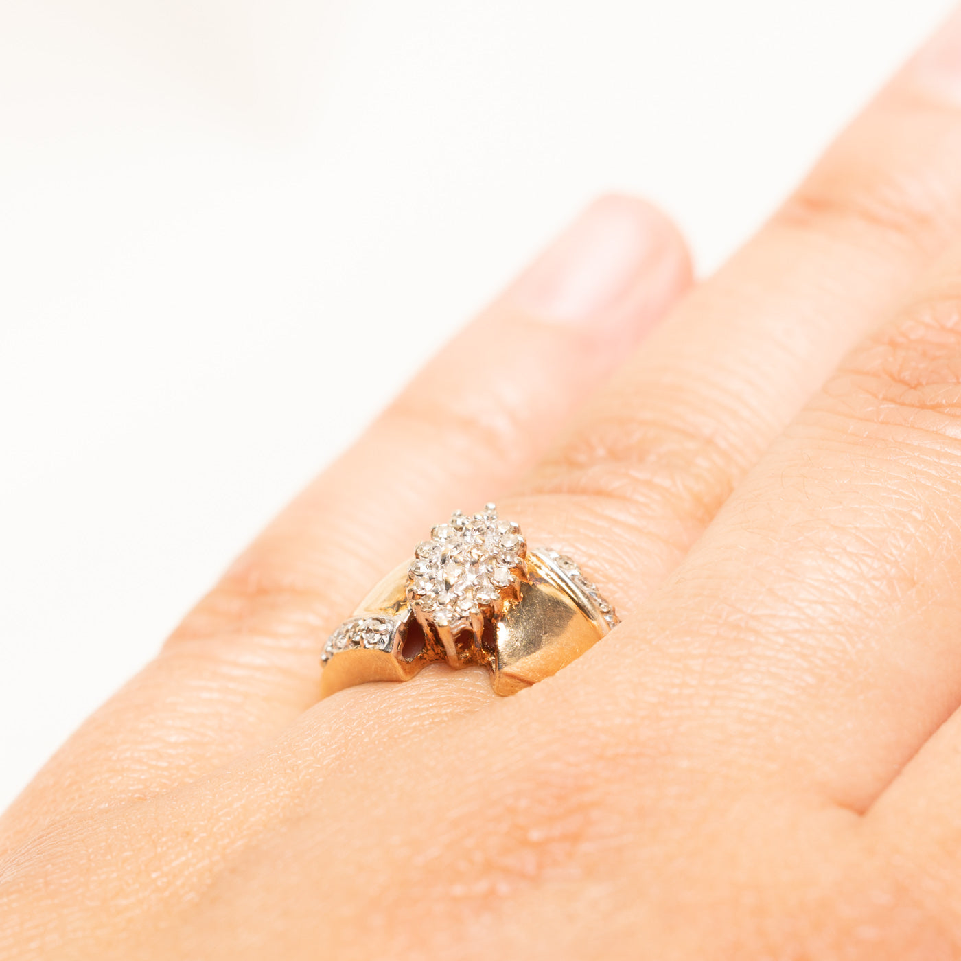Diamond Marquise Cluster Ring | 0.25ctw | SZ 7