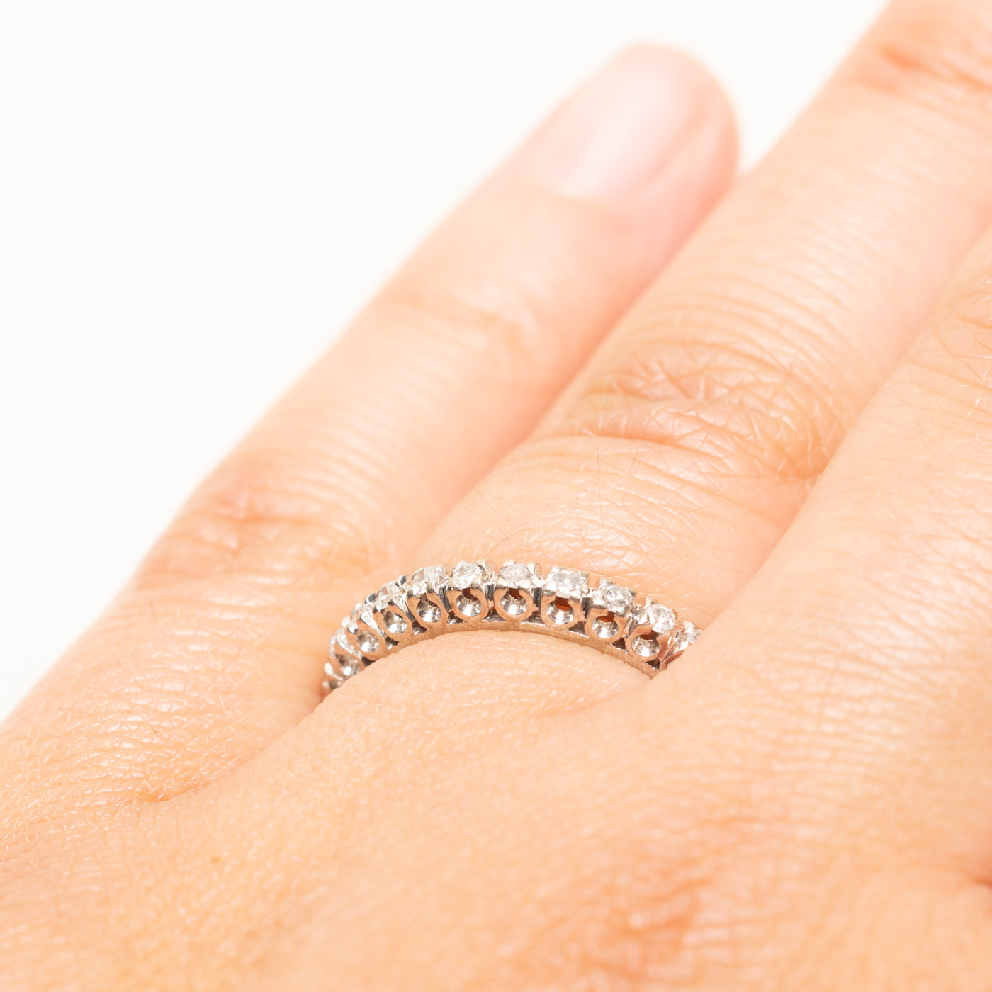 18k White Gold Eternity Diamond Band | 0.42ctw | 2.95mm | SZ 6.25