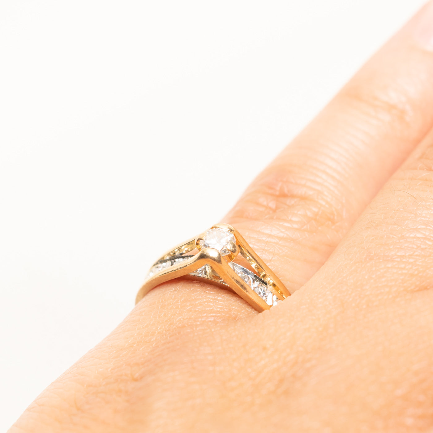 Yellow Gold Diamond Accented Ring | 0.33ctw | SZ 5