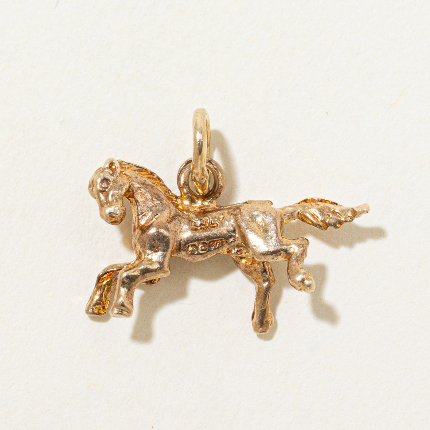 1976 Sheffield 9k Yellow Gold Horse Charm